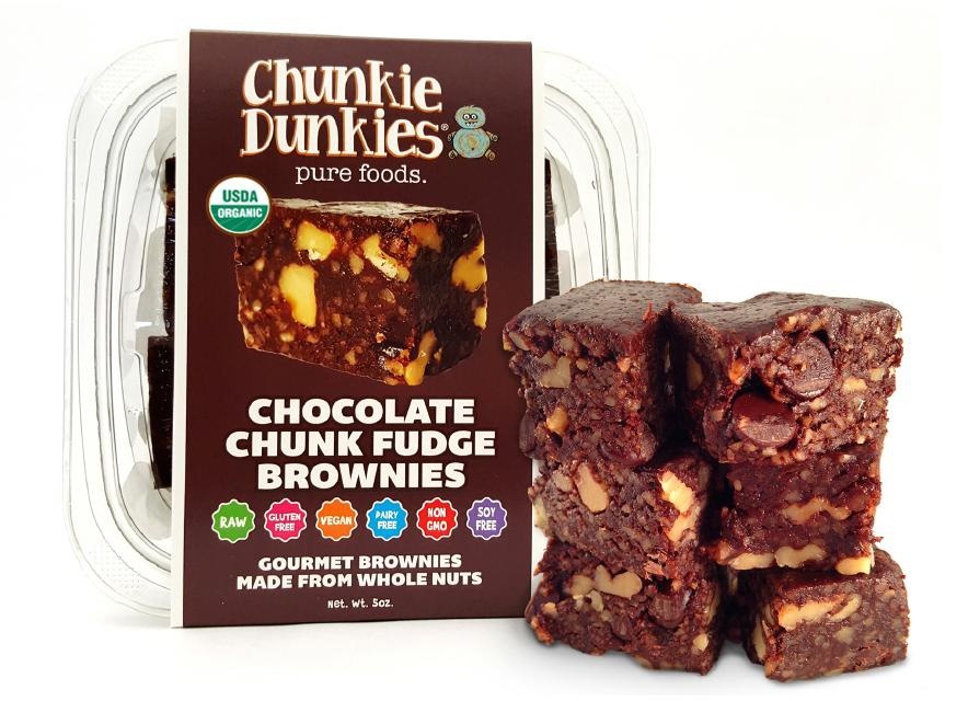 slide 1 of 1, Chunkie Dunkies Chocolate Chunk Fudge Brownie, 5 oz