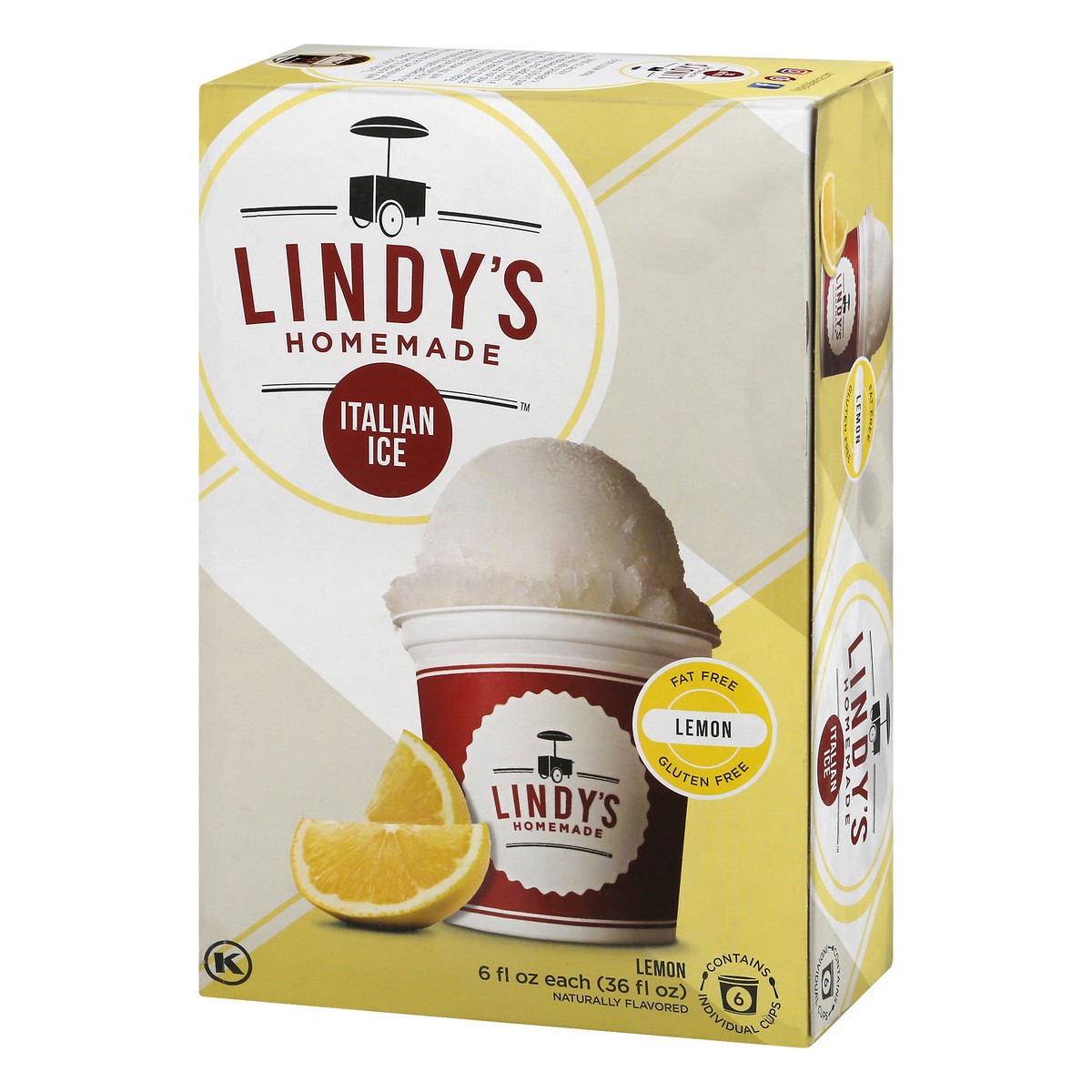 slide 12 of 14, Lindys Homemade Lemon Italian Ice 6 ea, 36 fl oz