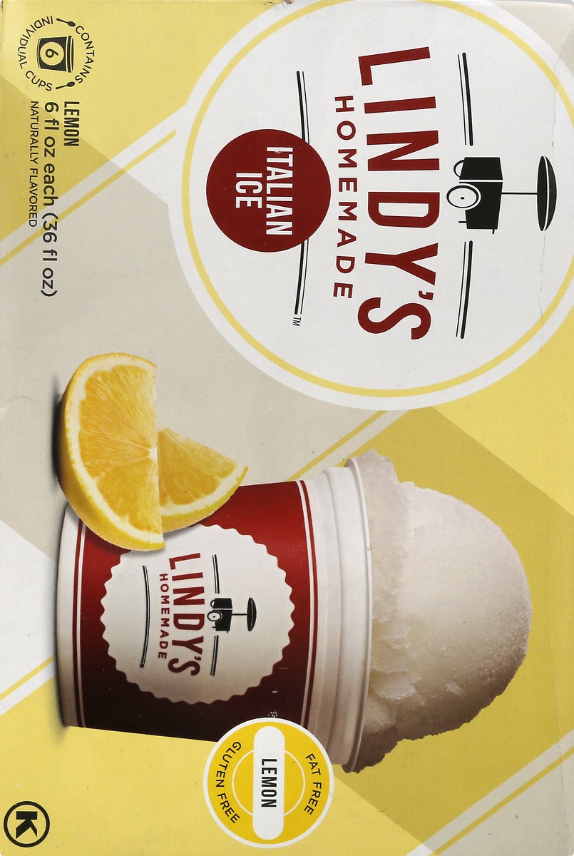 slide 5 of 14, Lindys Homemade Lemon Italian Ice 6 ea, 36 fl oz