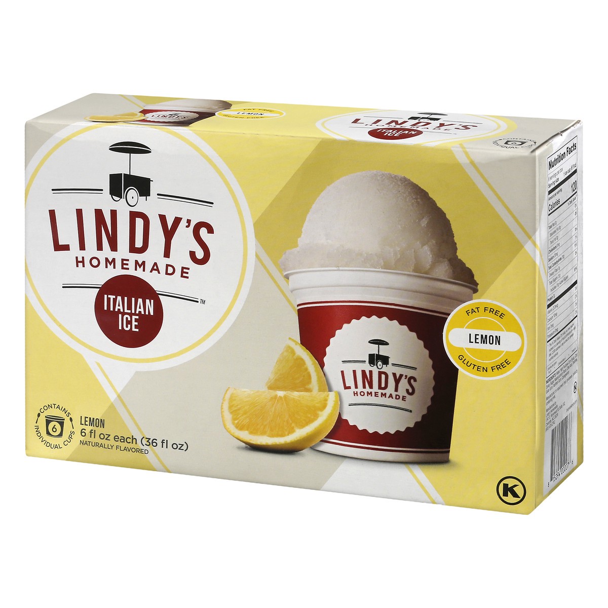 slide 7 of 14, Lindys Homemade Lemon Italian Ice 6 ea, 36 fl oz