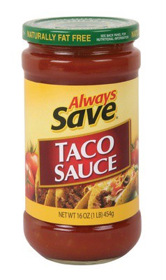 slide 1 of 1, Always Save Taco Sauce, 16 fl oz