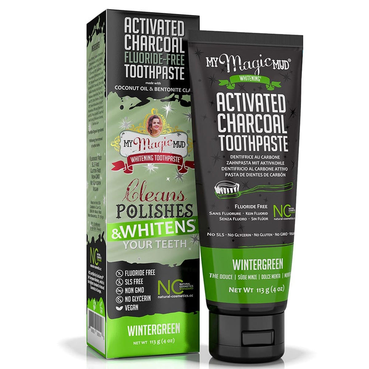 slide 1 of 1, My Magic Mud Whitening Toothpaste Wintergreen, 4 oz