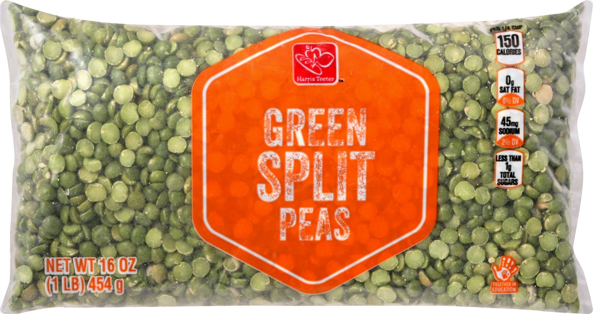 slide 1 of 13, Harris Teeter Dry Green Split Pea Beans, 16 oz