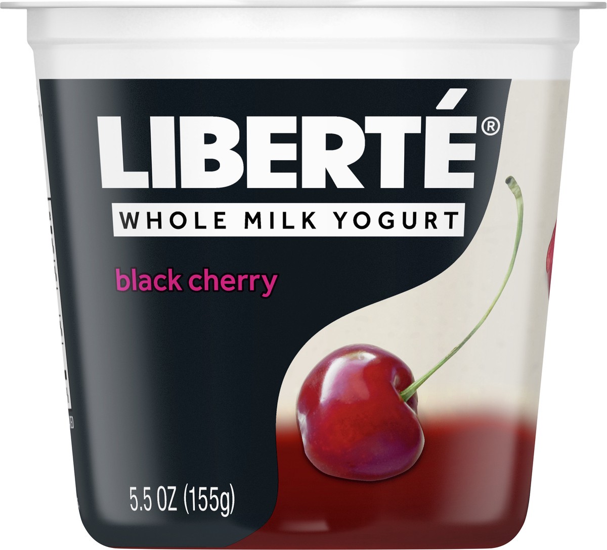 slide 6 of 9, Liberté Yogurt, Black Cherry Whole Milk Yogurt, 5.5 oz, 5.5 oz