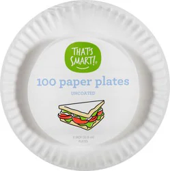 That's Smart! Uncoated Paper Plates - 100 ct