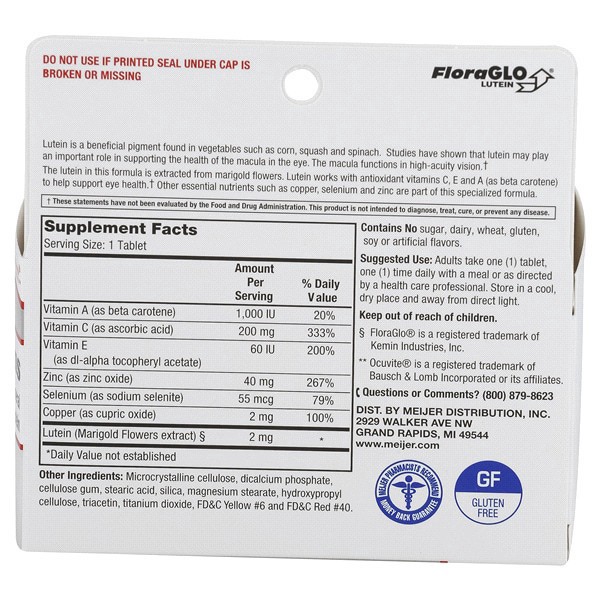 slide 8 of 9, Meijer OptiVitamins Tablets, 120 ct