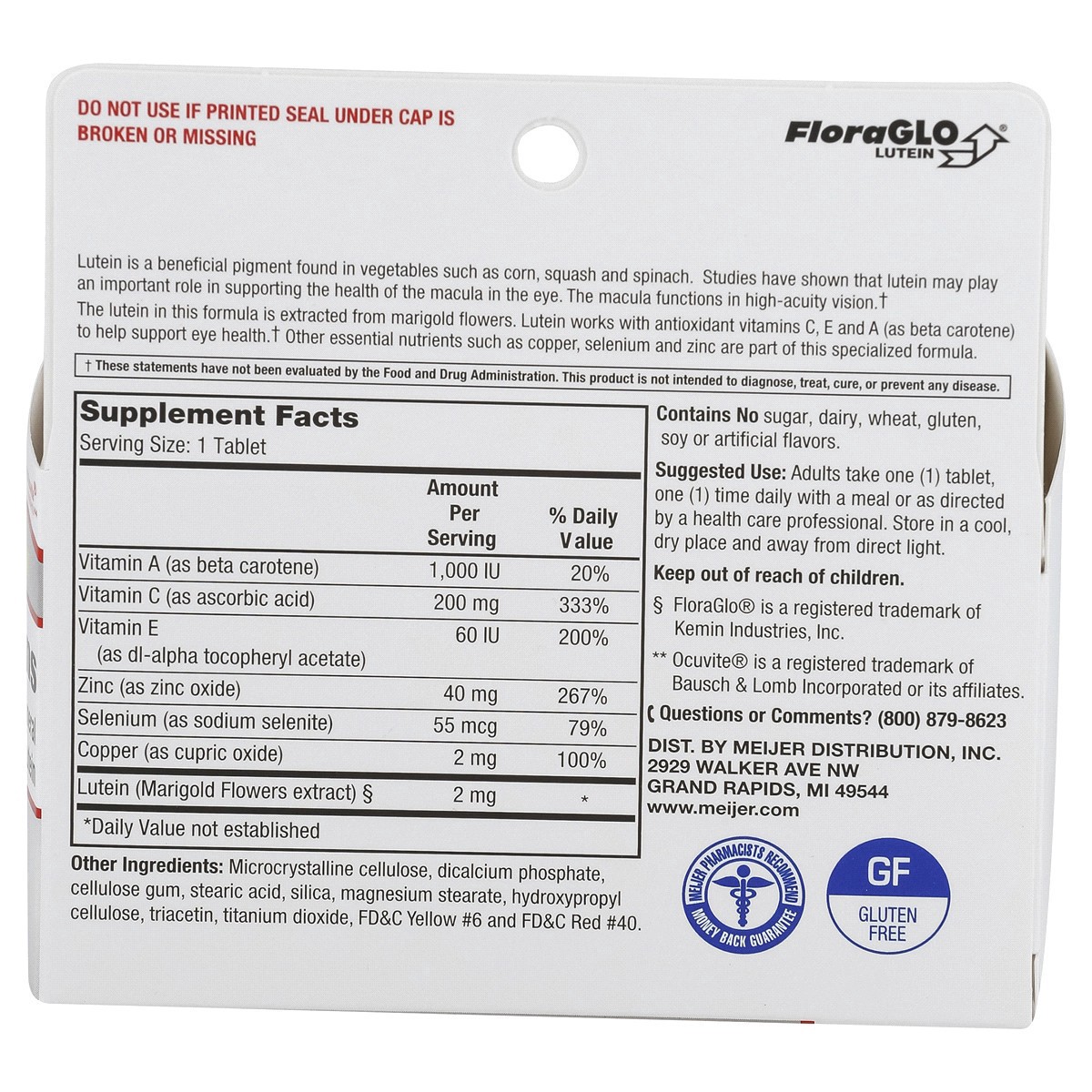 slide 9 of 9, Meijer OptiVitamins Tablets, 120 ct