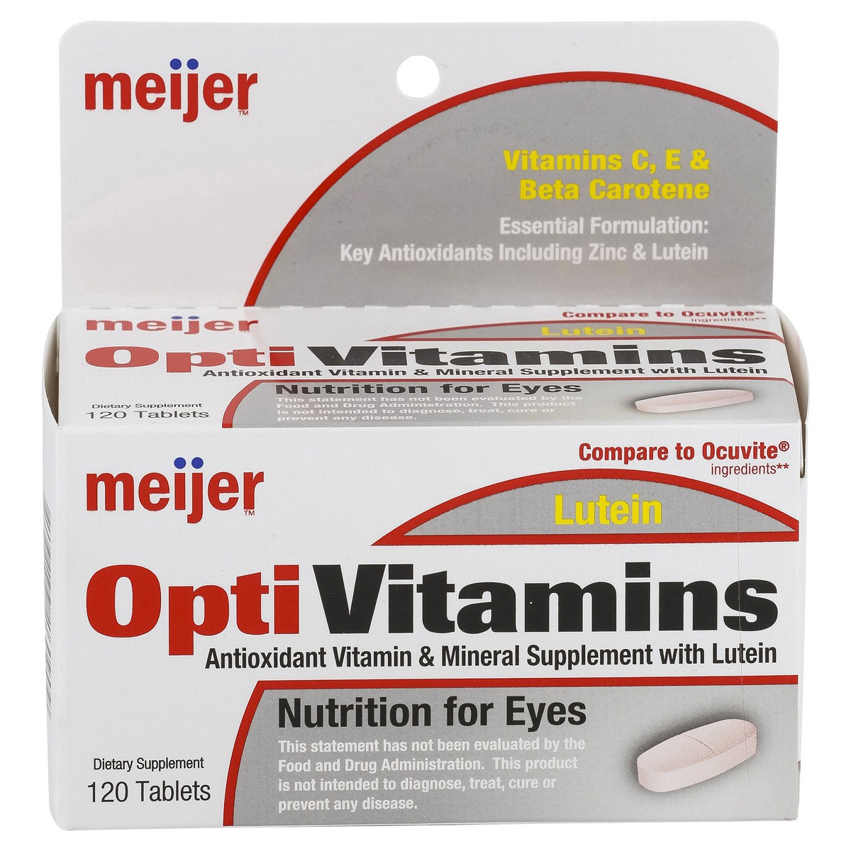 slide 1 of 9, Meijer OptiVitamins Tablets, 120 ct