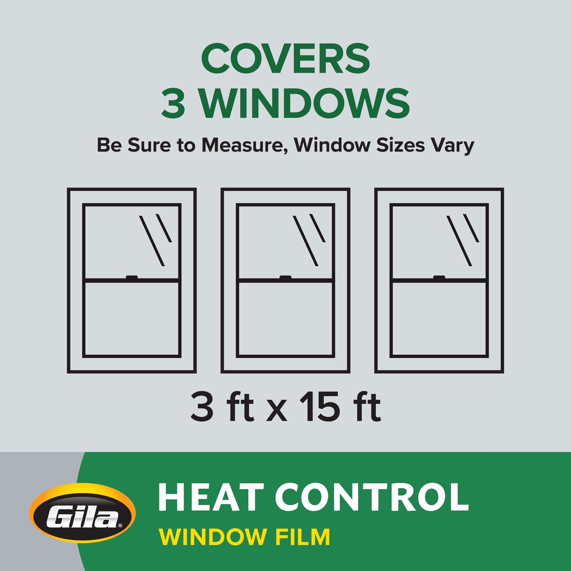 slide 5 of 6, GILA 3-in-1 36-in x 180-in Adhesive Heat-control Window Film, 1 ct