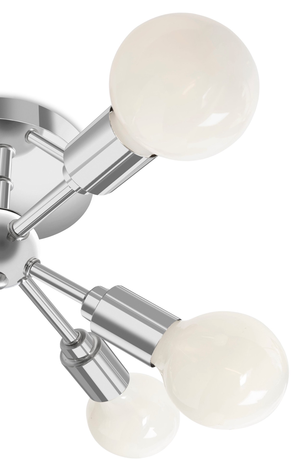 slide 3 of 6, Origin 21 Grayford 6 -Light 22.2-in Brushed Nickel Semi Flush Mount Light, 1 ct