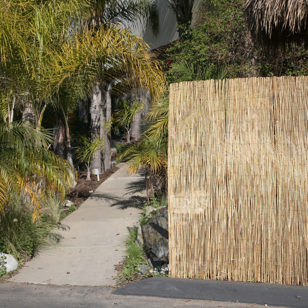 slide 4 of 6, Backyard X-Scapes 96-in W x 48-in H Natural Reed Outdoor Privacy Screen, 1 ct