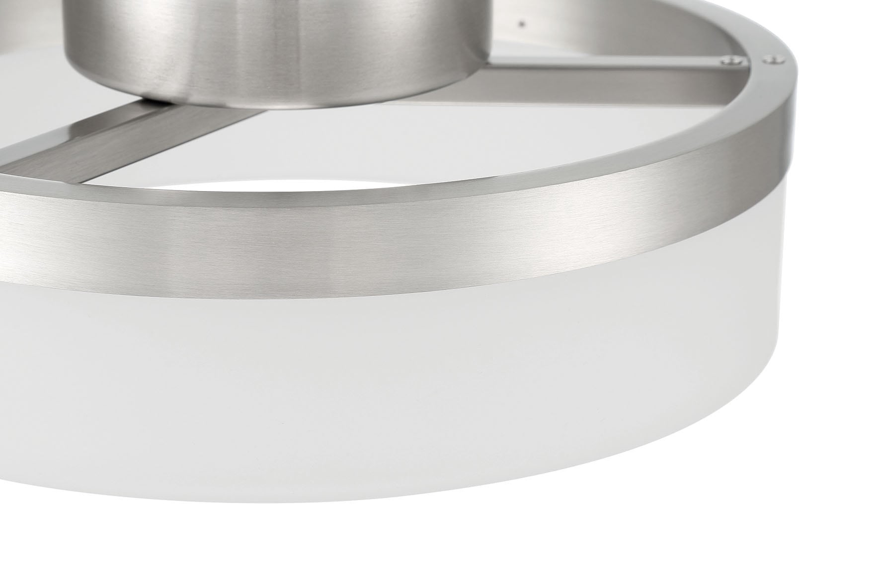 slide 6 of 6, Origin 21 Lynnpark 1 -Light 11.95-in Brushed Nickel Integrated LED Flush Mount Light, 1 ct