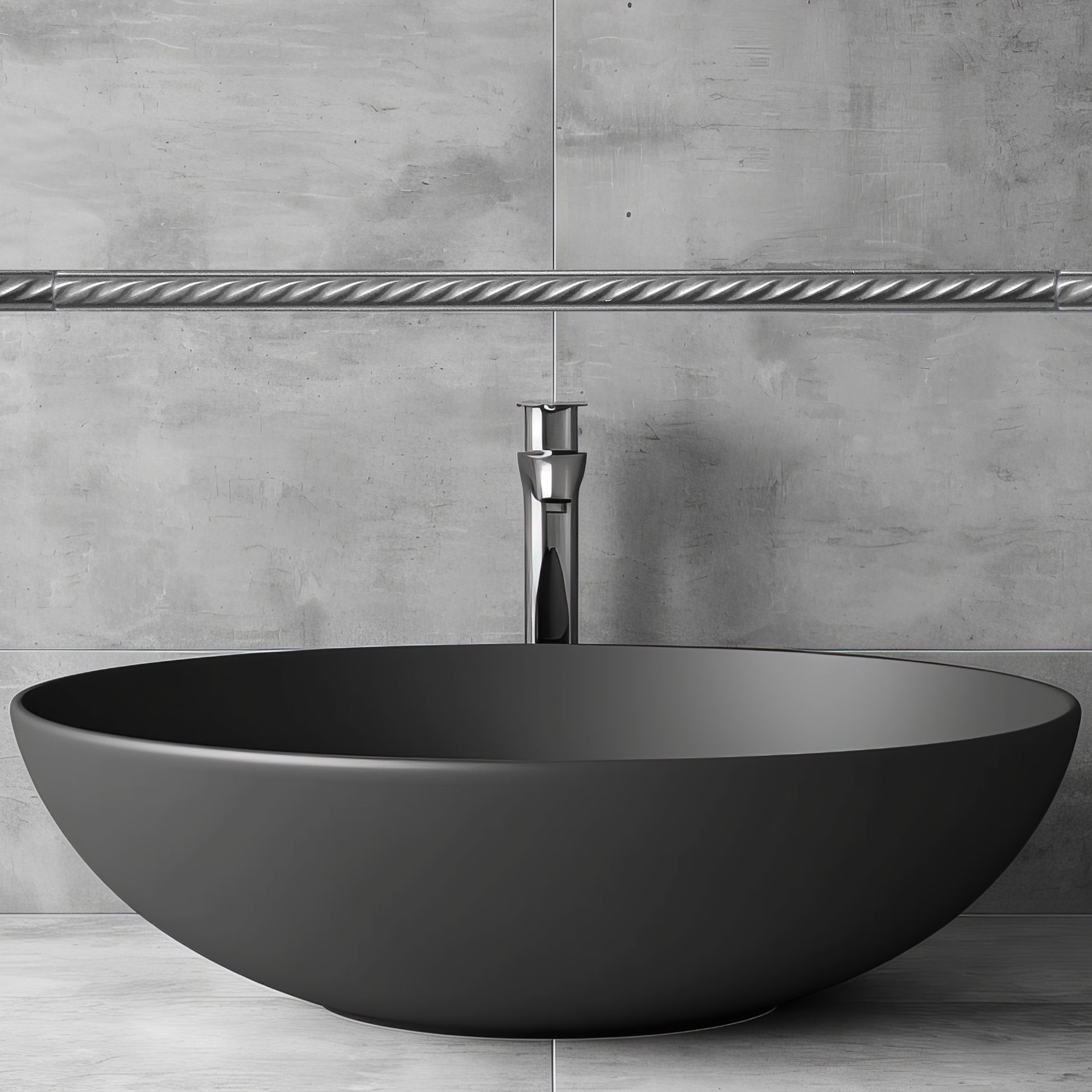 slide 4 of 6, allen + roth Brushed Nickel 1/2-in x 12-in Metallic Composite Pencil Tile, 1 ct