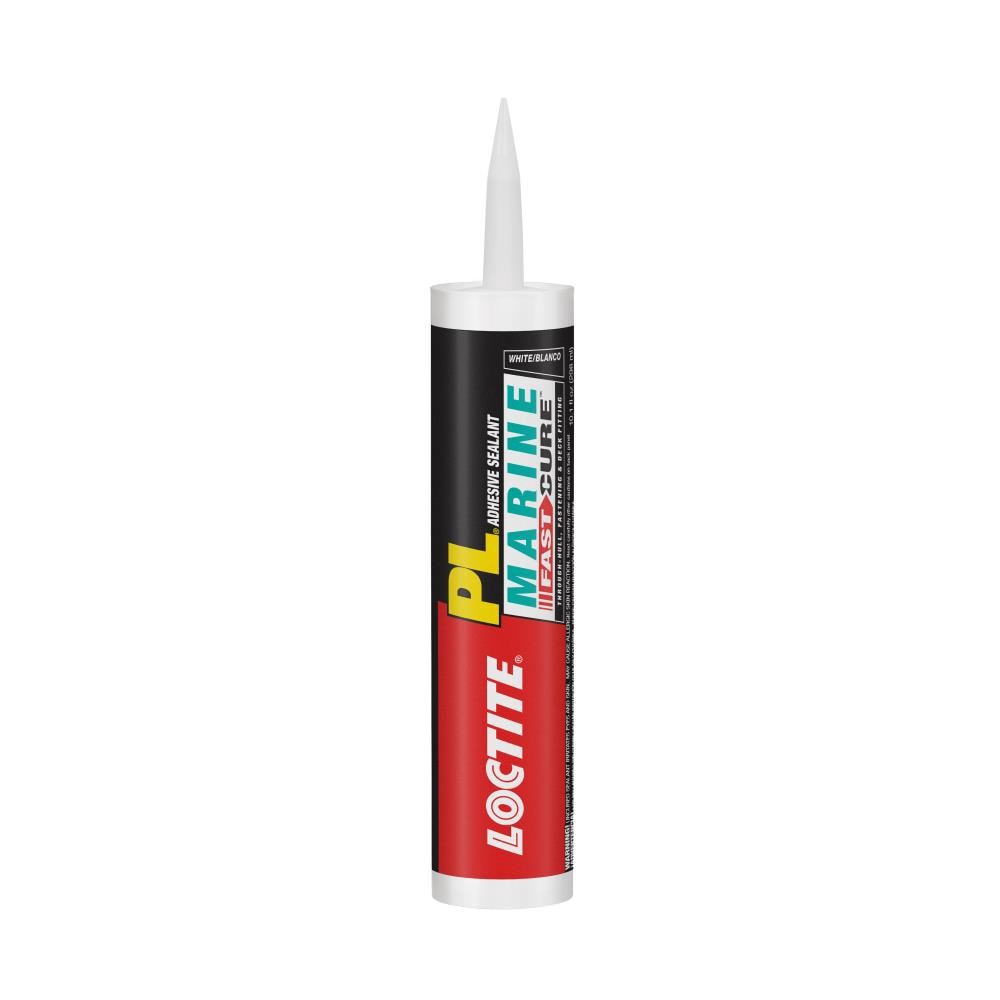 slide 1 of 6, LOCTITE PL Marine Fast Cure 10.1-oz Exterior and Specialty White Paintable Advanced Sealant Caulk, 1 ct