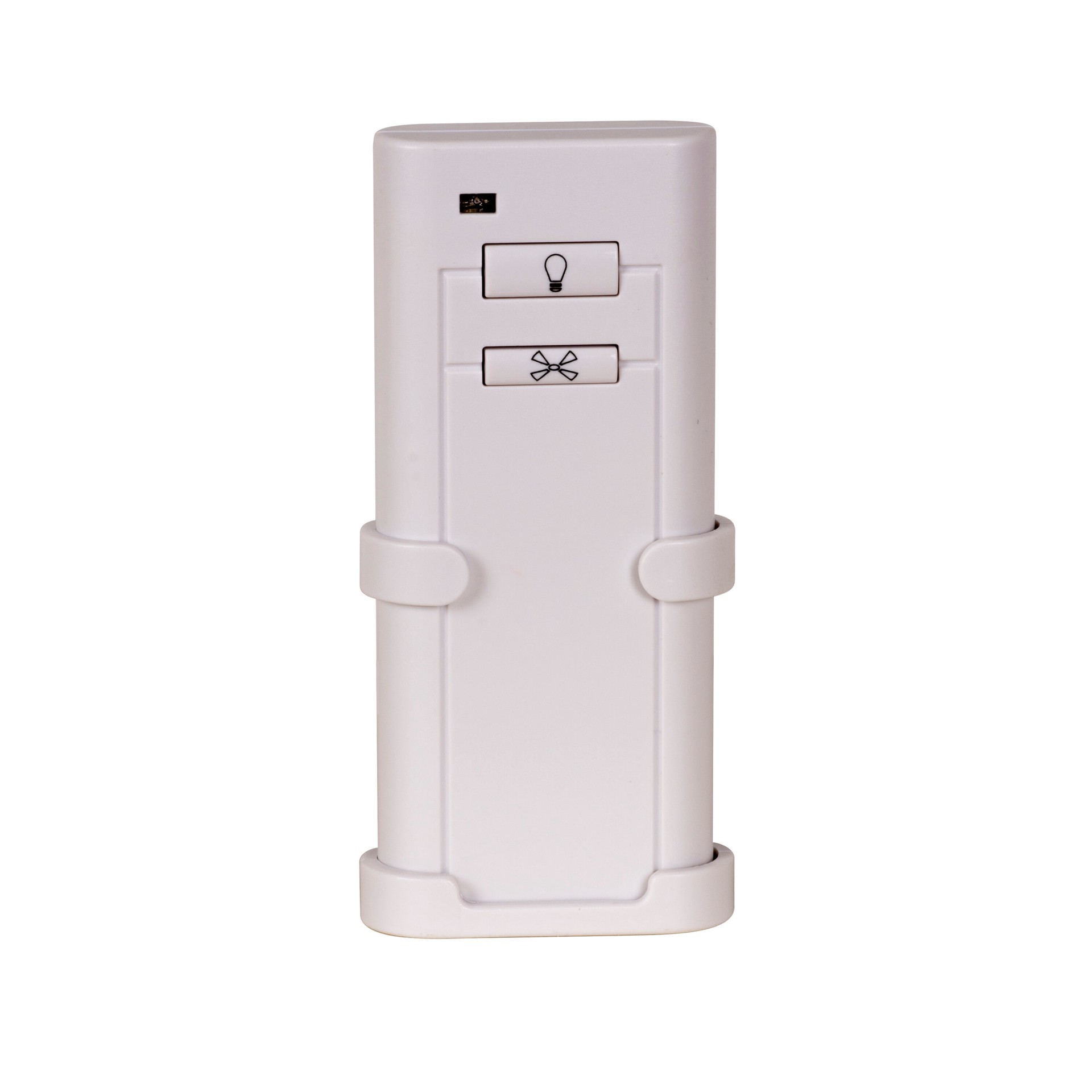 slide 3 of 6, Harbor Breeze Universal 3.94-in 1 -Speed 1 -Setting White Plastic Indoor Slope Ceiling Compatible Handheld Ceiling Fan Remote with Receiver Included, 1 ct