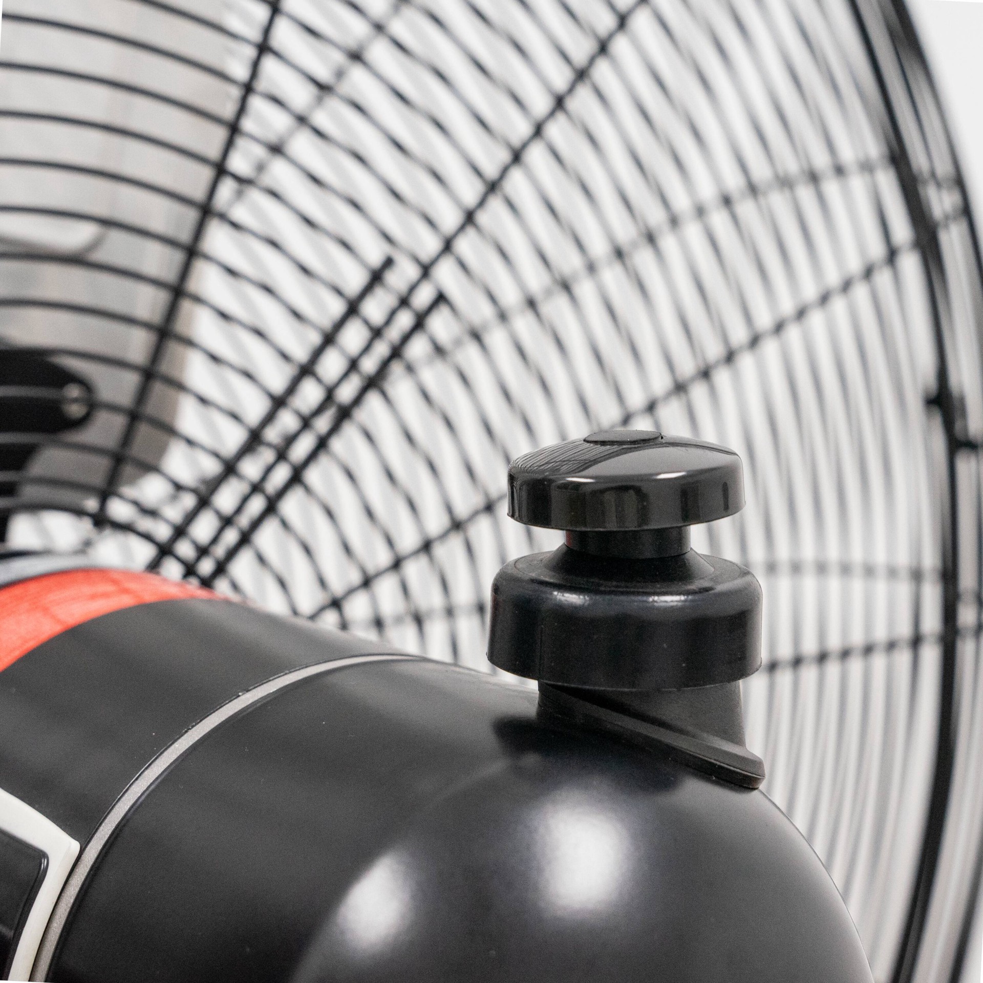 slide 3 of 6, Utilitech 30-in 120 -Volt 3 -Speed High Velocity Indoor/Outdoor Black Oscillating Pedestal Fan, 1 ct