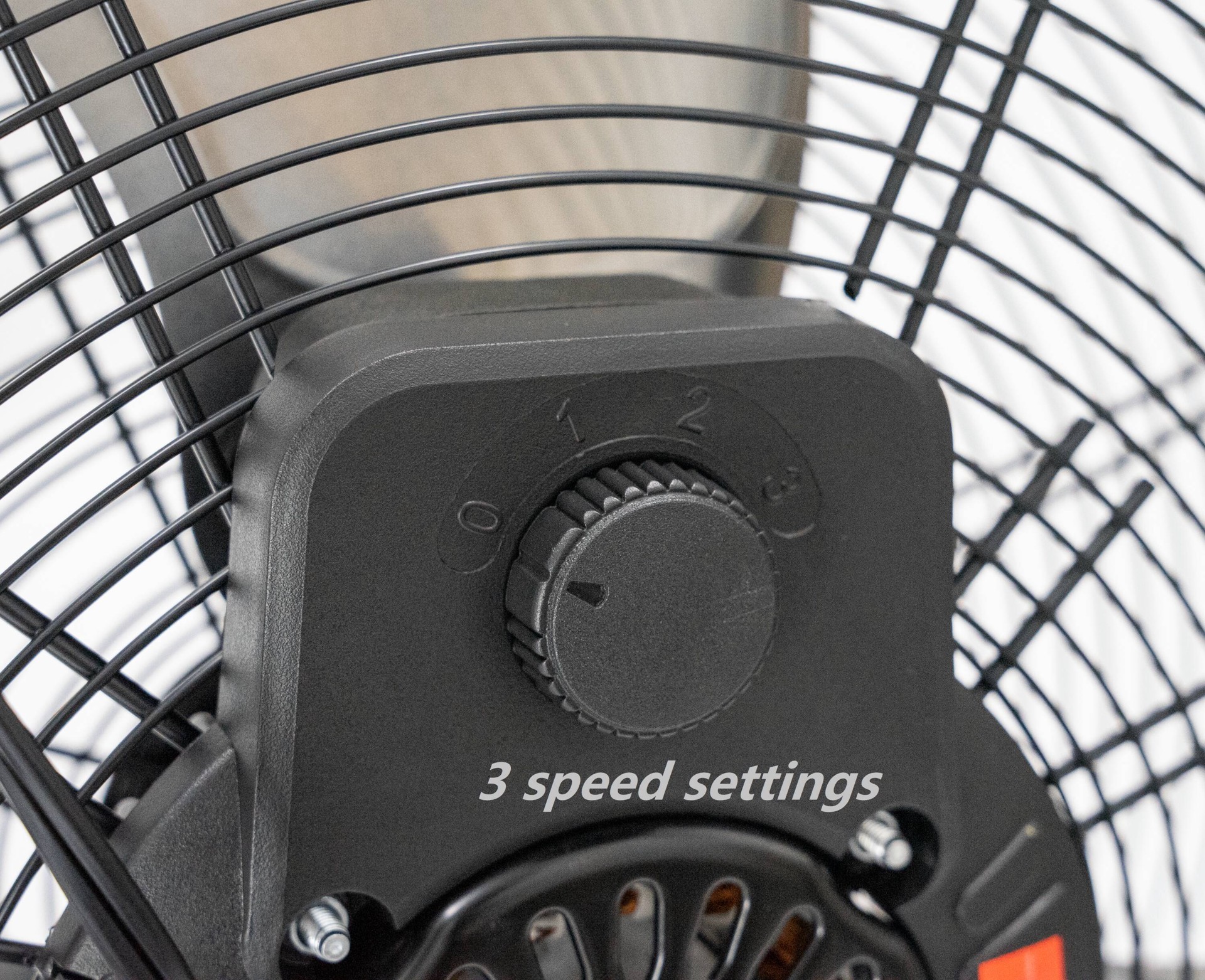 slide 5 of 6, Utilitech 20-in 120 -Volt 3 -Speed High Velocity Indoor Black Floor Fan, 1 ct