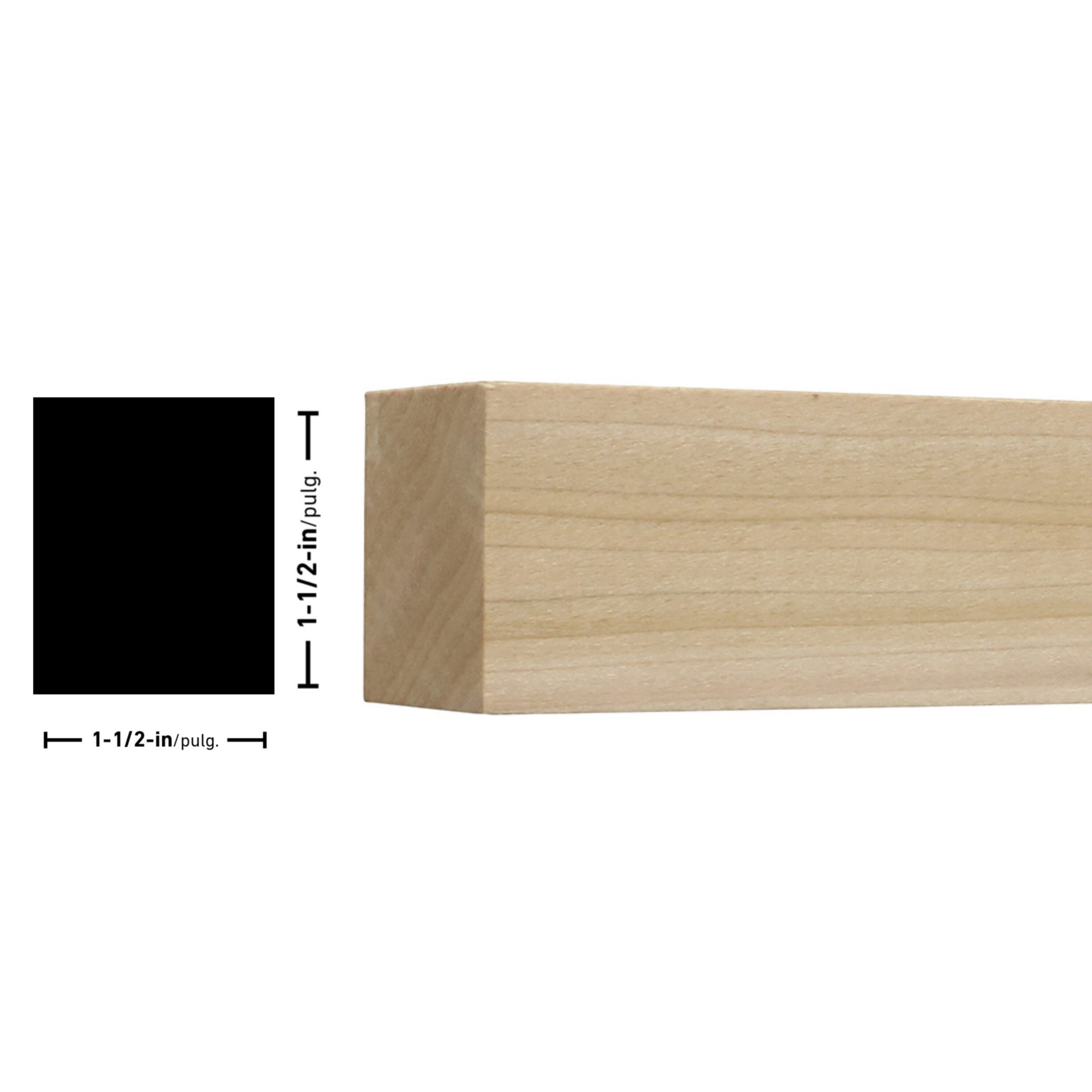 slide 4 of 4, RELIABILT 2-in x 2-in x 3-ft Poplar Board, 1 ct