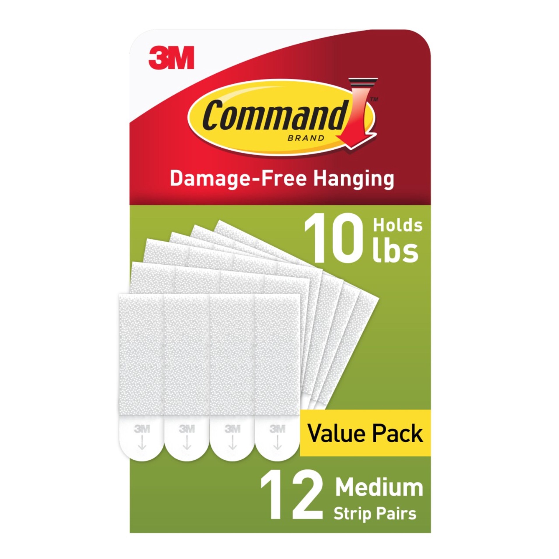 slide 2 of 6, Command Foam 10-lb Capacity Damage-free picture hanger 12 - Pack, 1 ct