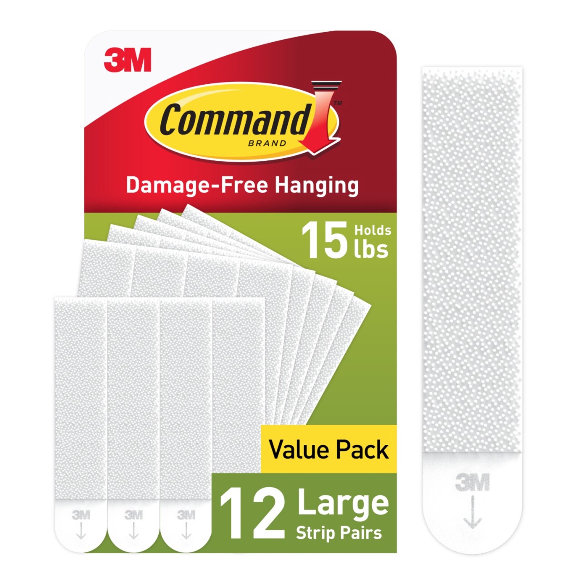 slide 3 of 6, Command Foam 15-lb Capacity Damage-free picture hanger 12 - Pack, 1 ct