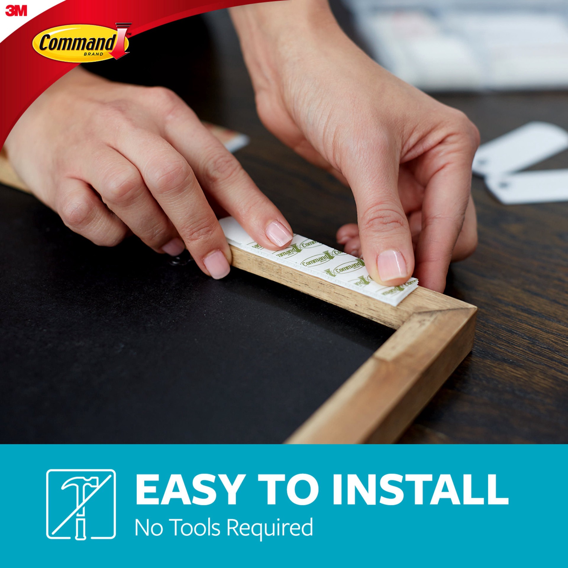 slide 5 of 6, Command Plastic 16-lb Capacity Damage-free picture hanger 4 - Pack, 1 ct