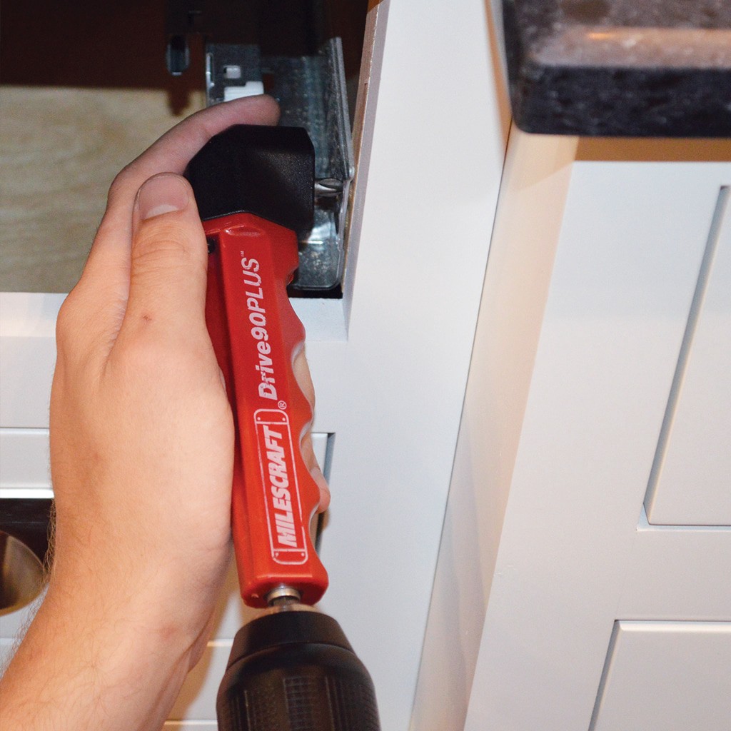 slide 4 of 5, Milescraft Drive90PLUS Right angle drill attachment, 1 ct