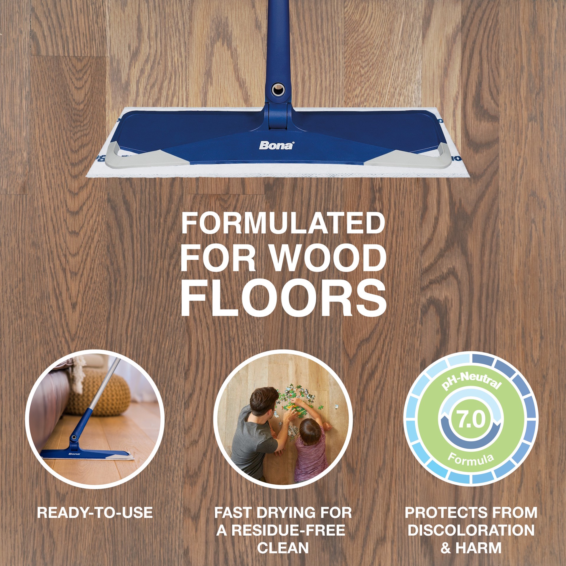 slide 2 of 6, Bona Unscented Pad Floor Cleaner 12 -Count, 1 ct