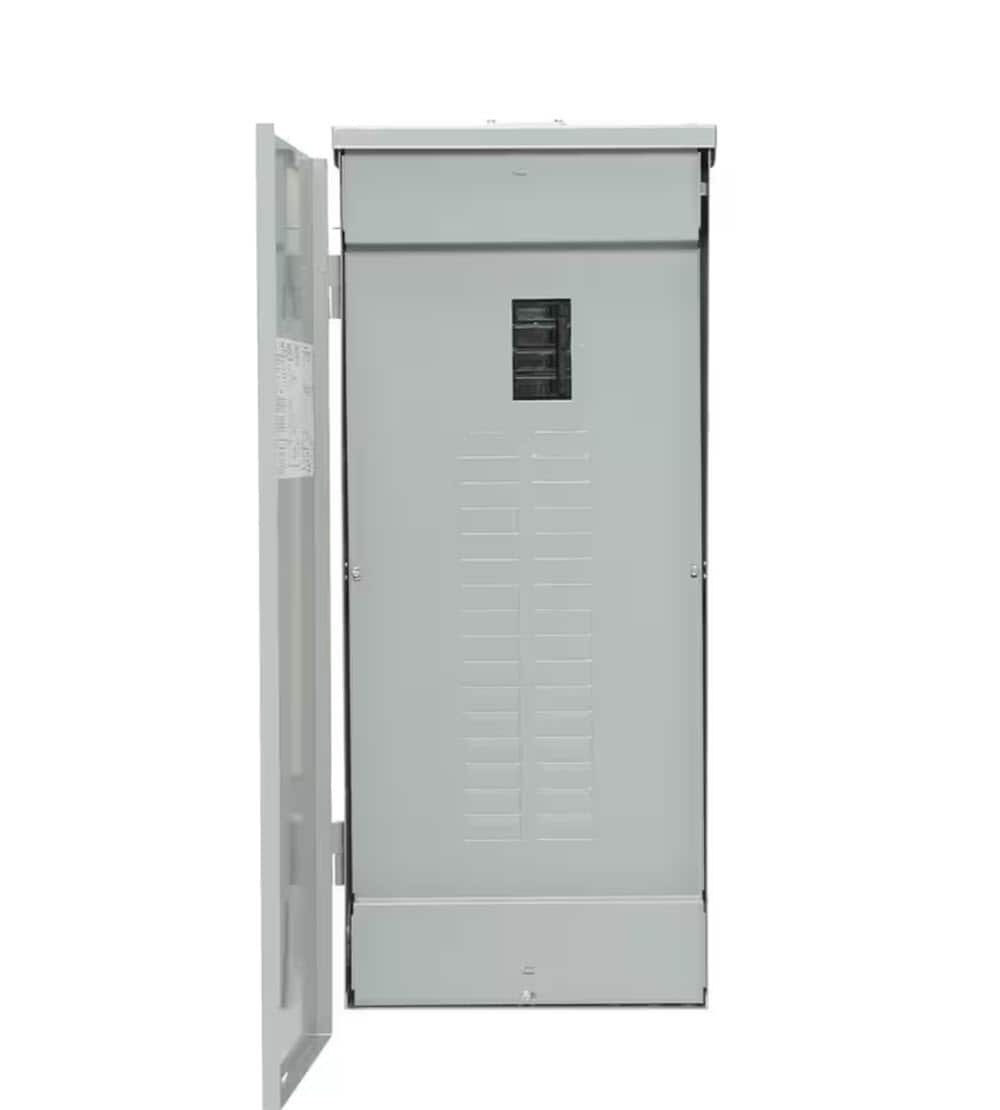 slide 5 of 6, GE PowerMark Gold 200 -Amp 32 -Spaces 40 -Circuit Outdoor Main Breaker Load Center (Value Pack), 1 ct