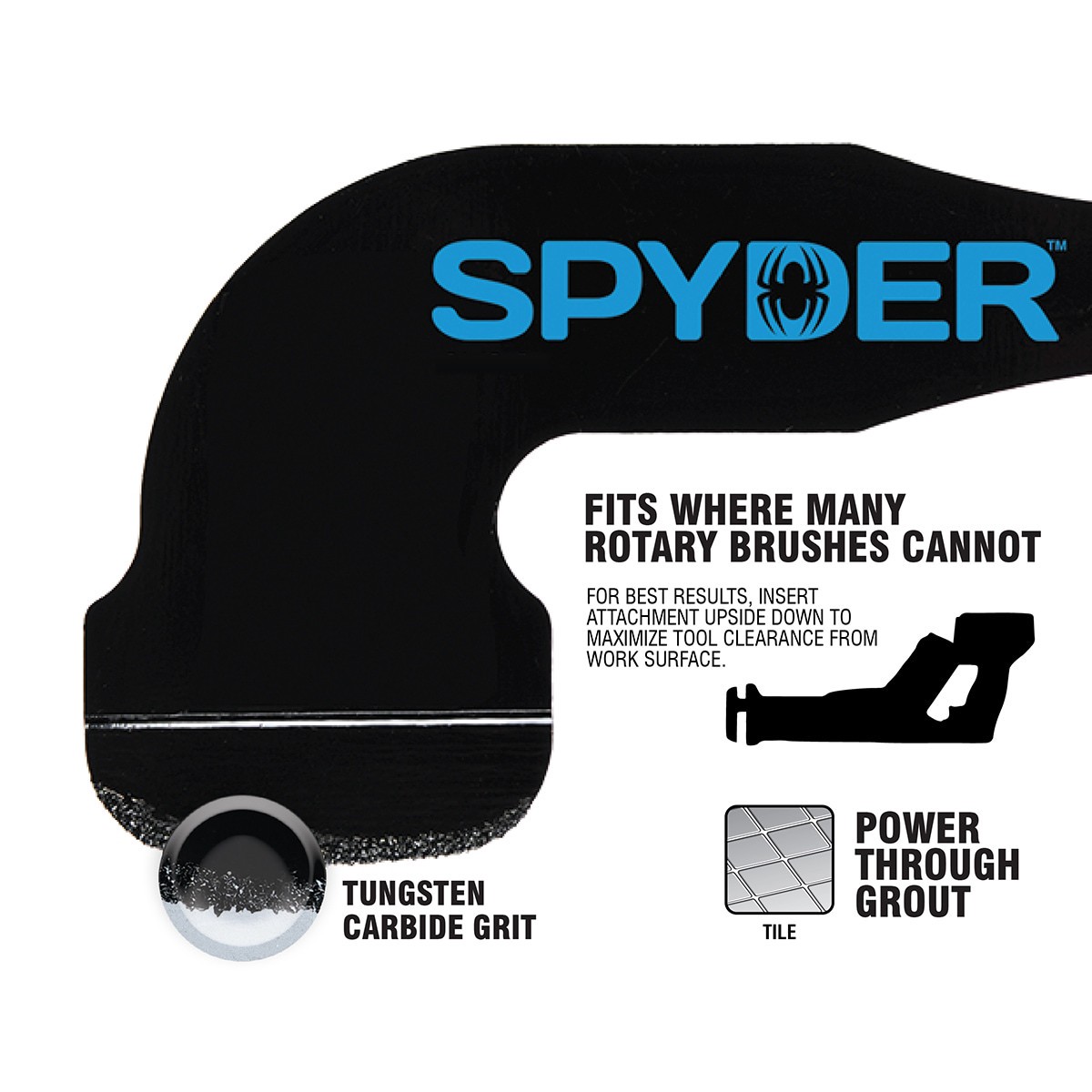 slide 4 of 6, Spyder 1/16-in Reciprocating Saw Grout Removal Tool Attachment, 1 ct