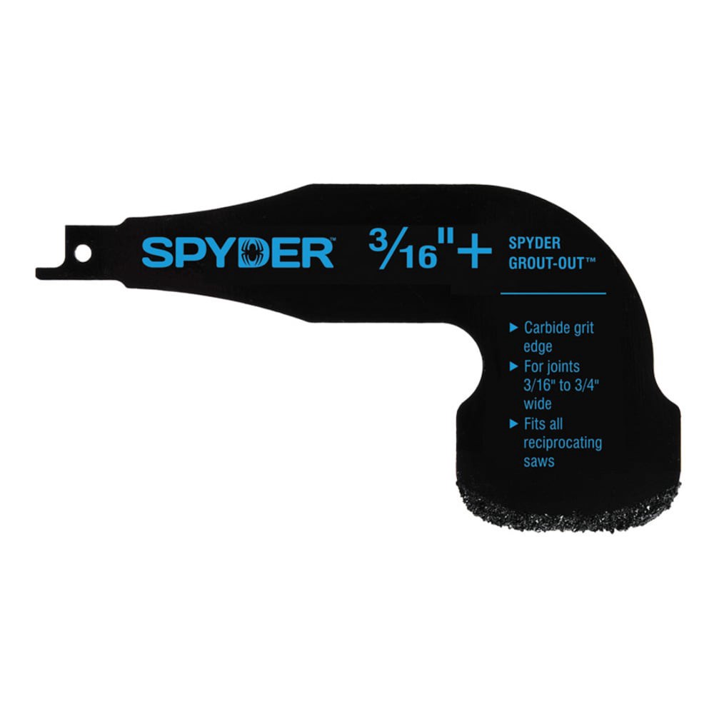slide 1 of 6, Spyder 3/16-in Reciprocating Saw Grout Removal Tool Attachment, 1 ct