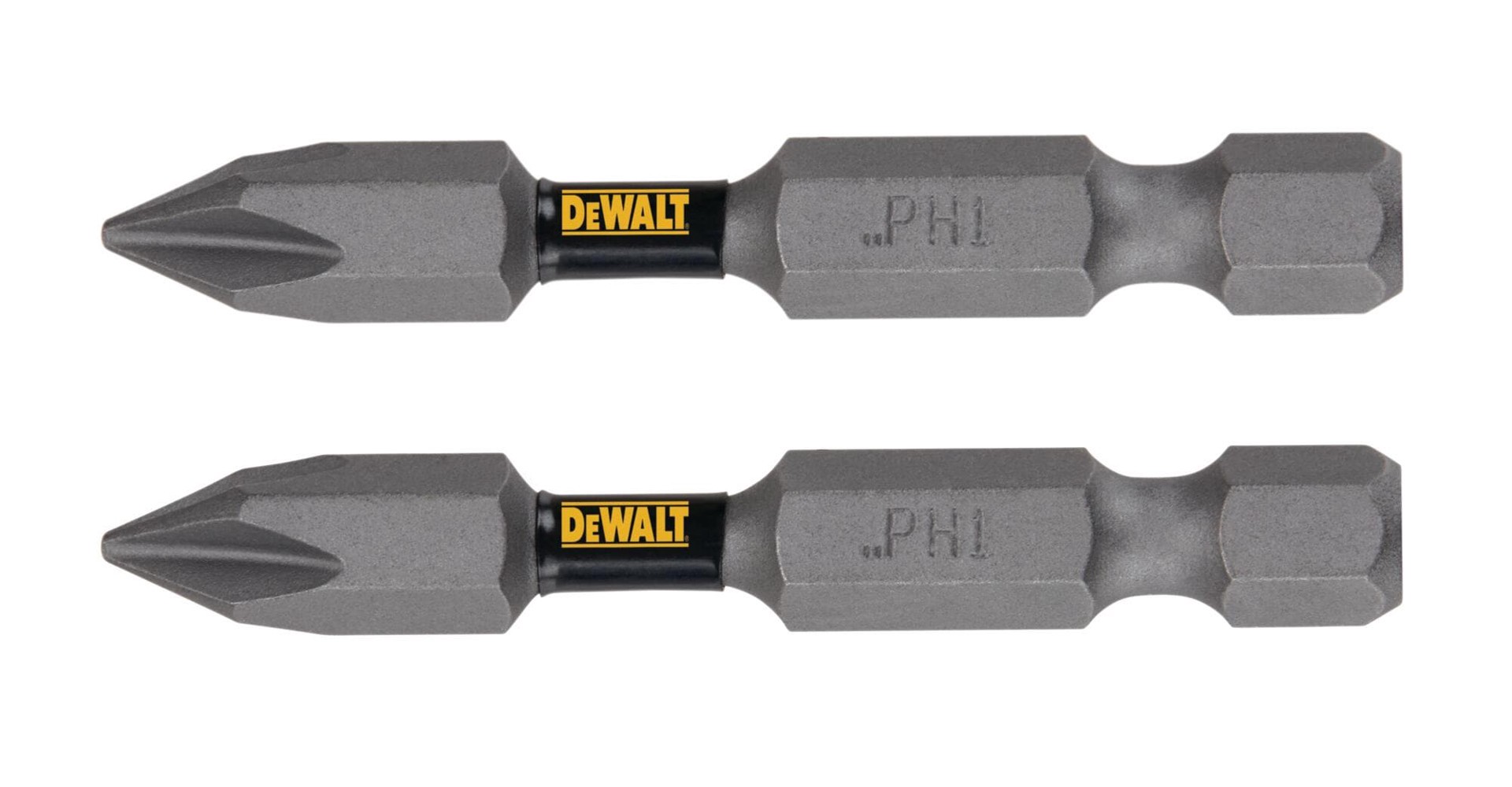 slide 2 of 4, DEWALT Tough Grip 2-in #1 Phillips Screwdriver Bit (2-Piece), 1 ct