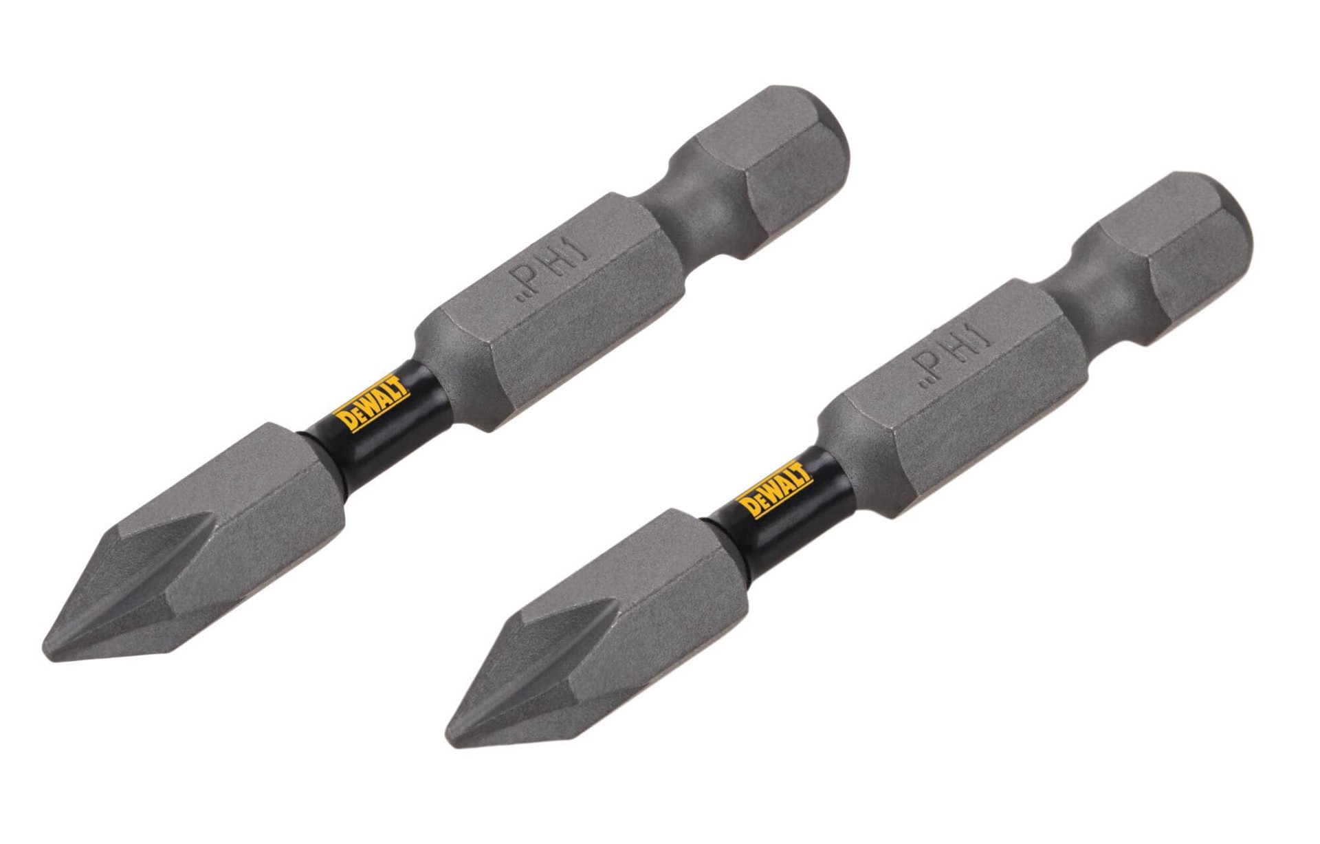 slide 4 of 4, DEWALT Tough Grip 2-in #1 Phillips Screwdriver Bit (2-Piece), 1 ct