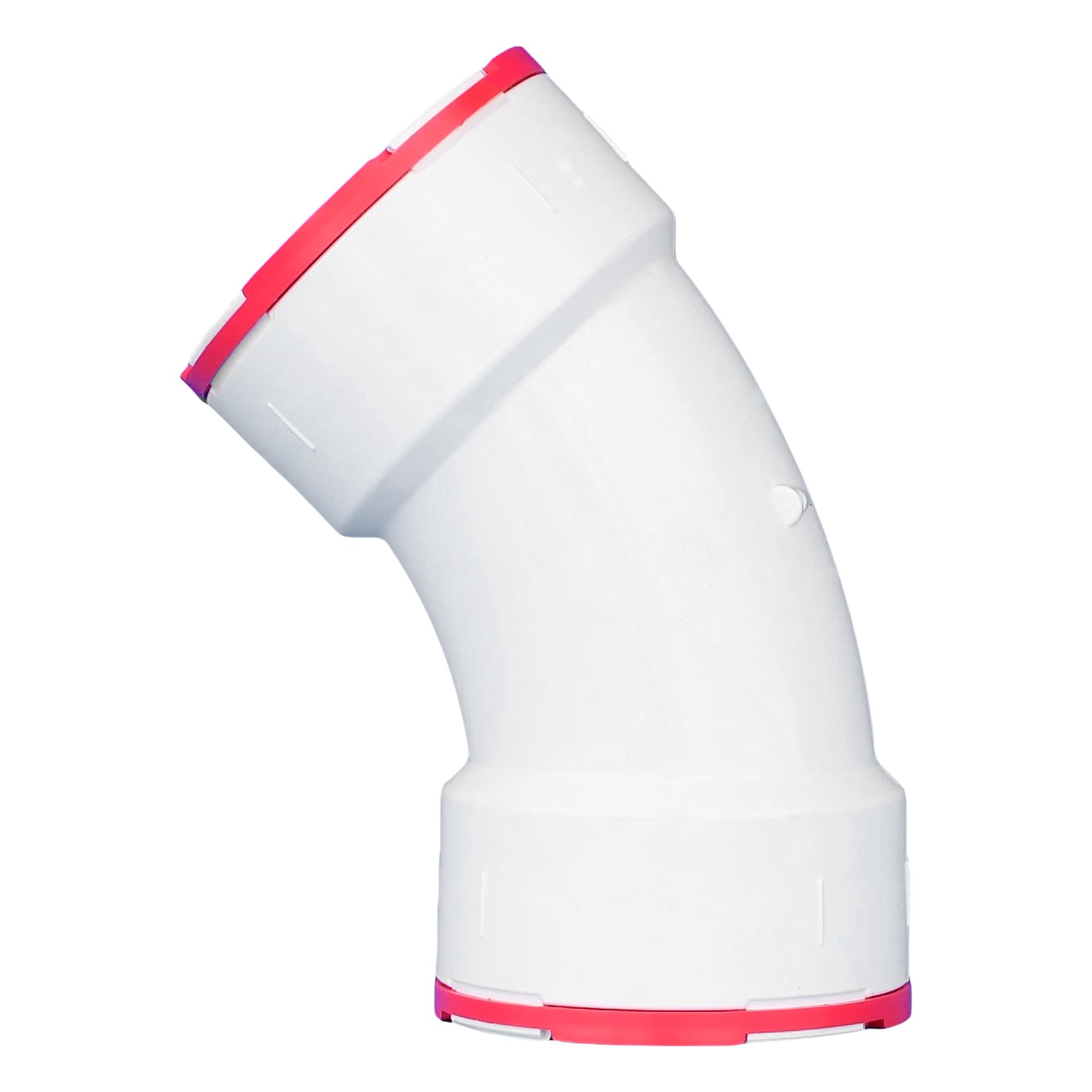 slide 4 of 6, Charlotte Pipe 2-in PVC DWV 45 Degree Elbow for Sanitary Drain, Waste, and Vent Applications, 1 ct