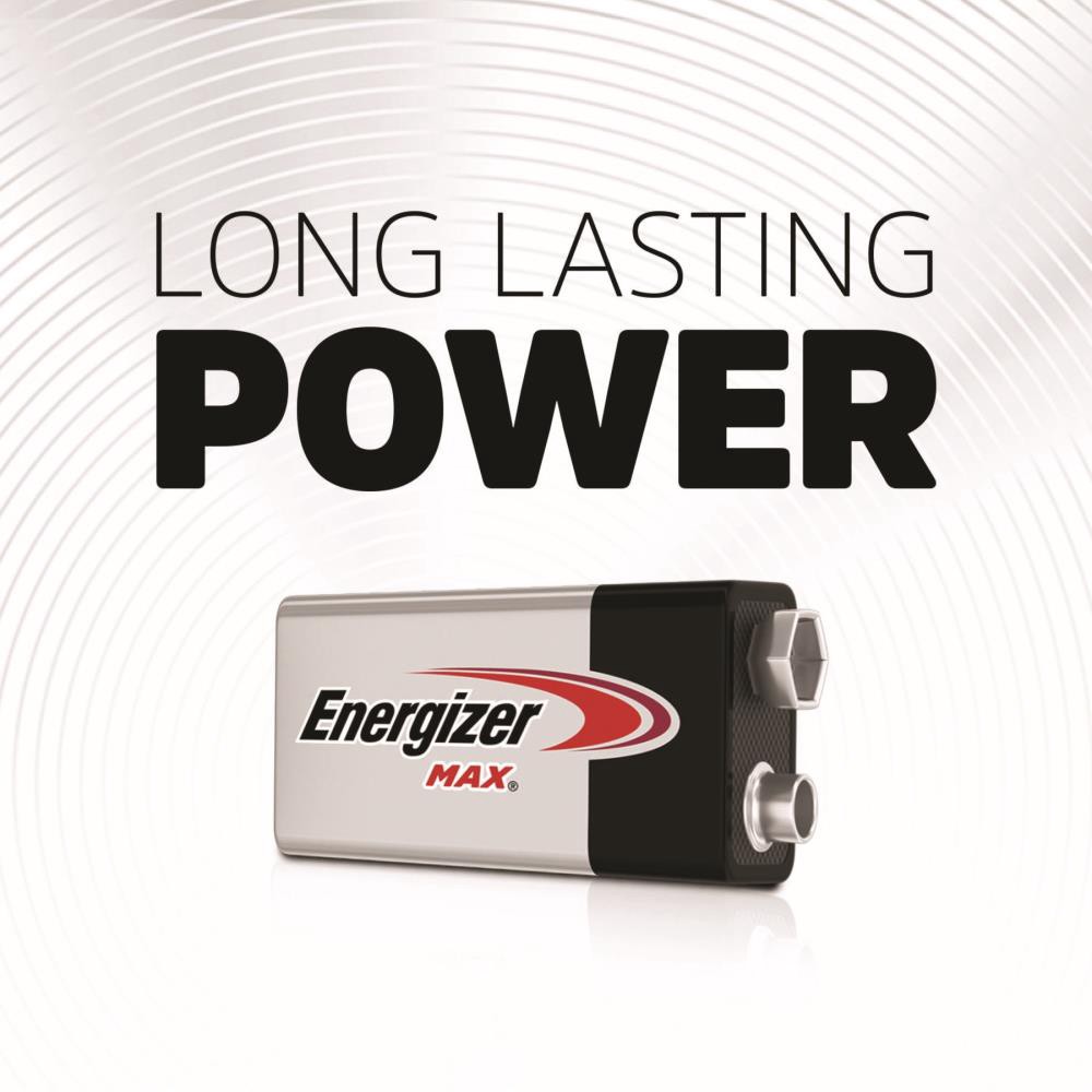slide 3 of 6, Energizer Max Alkaline 9-Volt Batteries (4-Pack), 1 ct