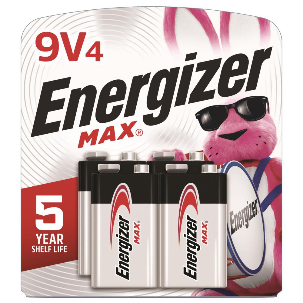 slide 1 of 6, Energizer Max Alkaline 9-Volt Batteries (4-Pack), 1 ct
