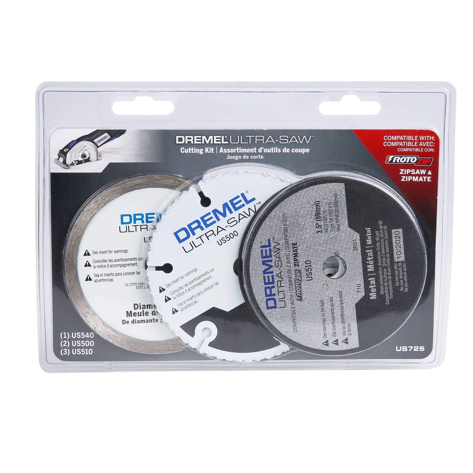 slide 3 of 6, Dremel 4-in High-performance Aluminum Oxide Circular Saw Blade Set (6-Pack), 1 ct