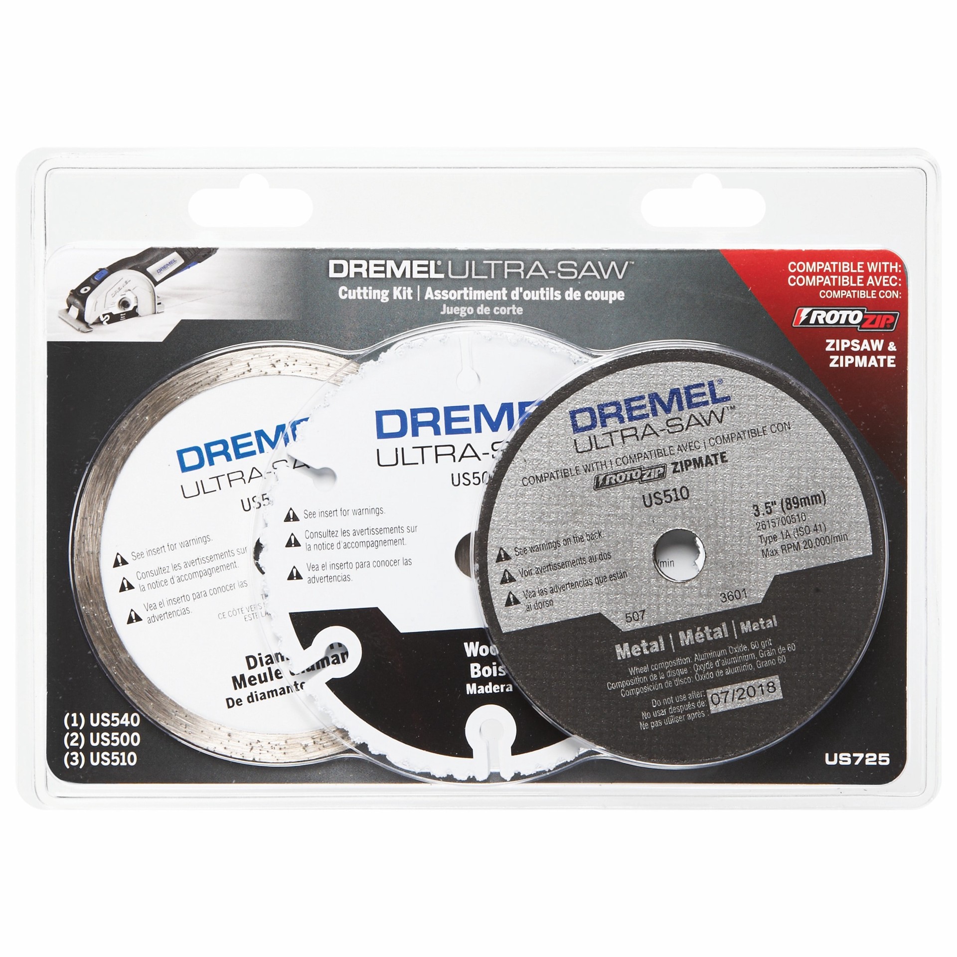 slide 1 of 6, Dremel 4-in High-performance Aluminum Oxide Circular Saw Blade Set (6-Pack), 1 ct