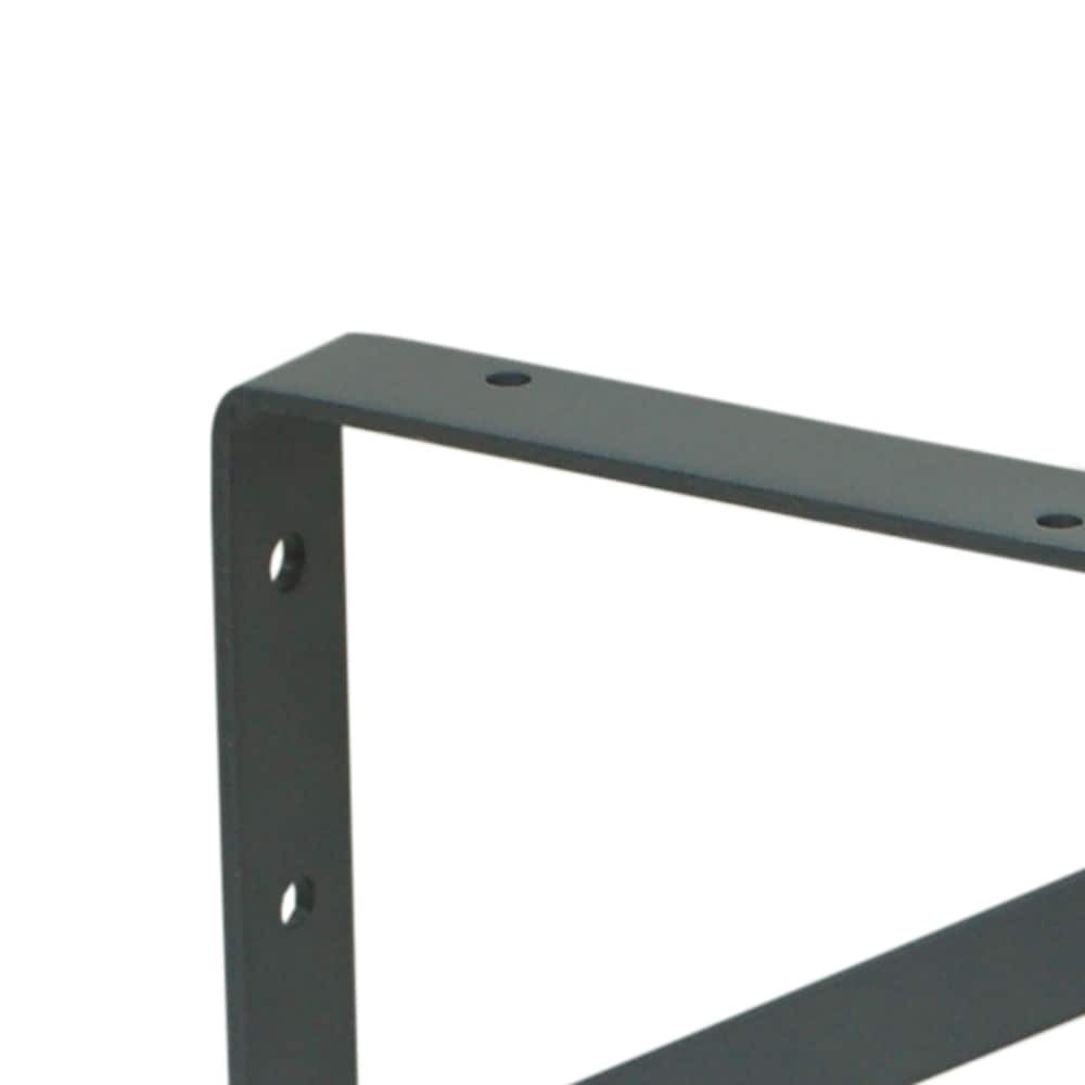 slide 6 of 6, Project Source 19.5-in L x 1.16-in W x 13-in D Heavy Duty Gray Shelf bracket, 1 ct