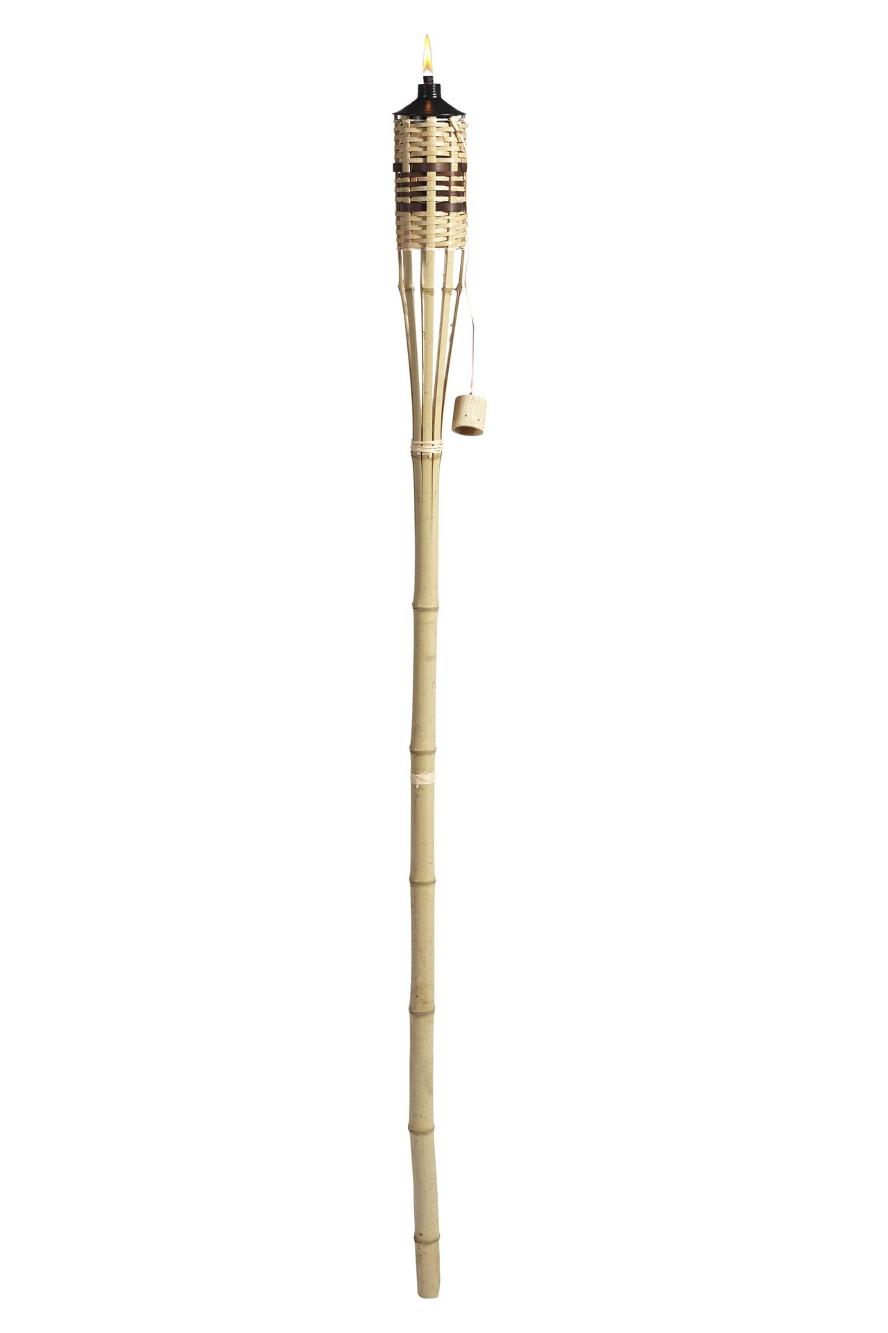 slide 4 of 4, TIKI White Sands 57 Inches Natural Bamboo Garden torch, 1 ct