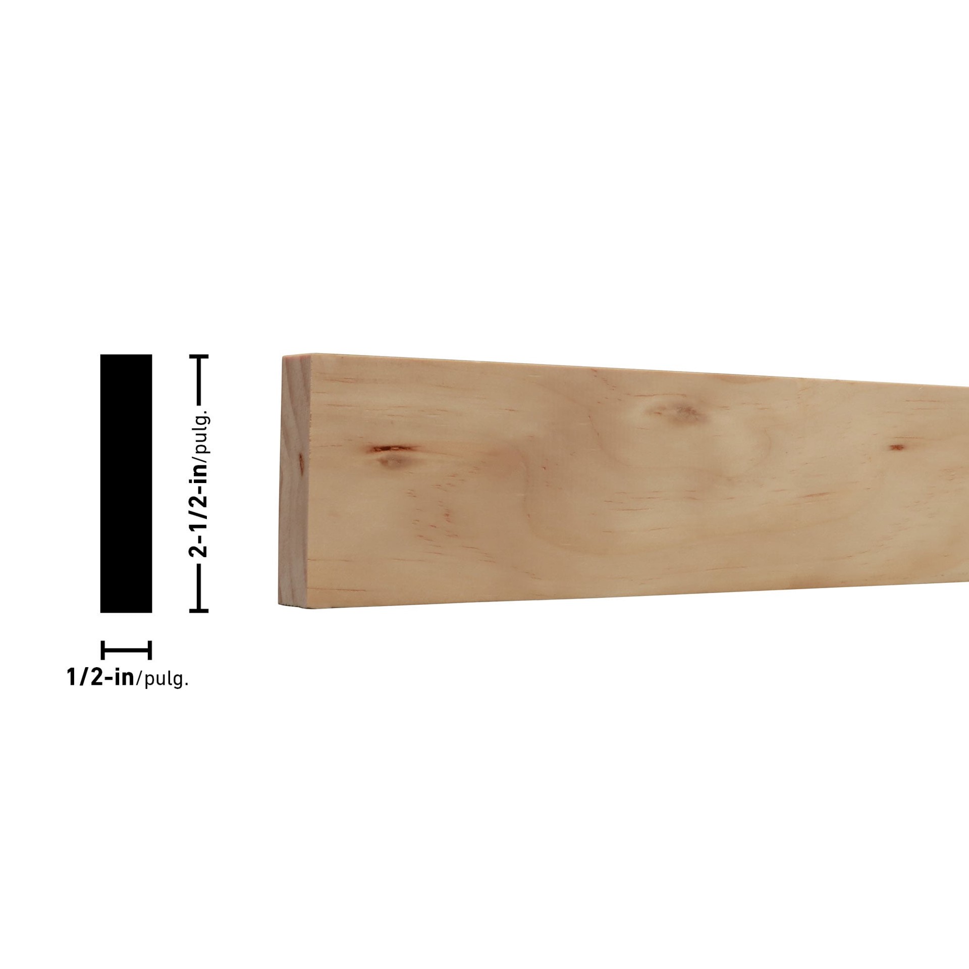 slide 3 of 4, RELIABILT 1/2-in x 3-in x 3-ft Select Pine Board, 1 ct