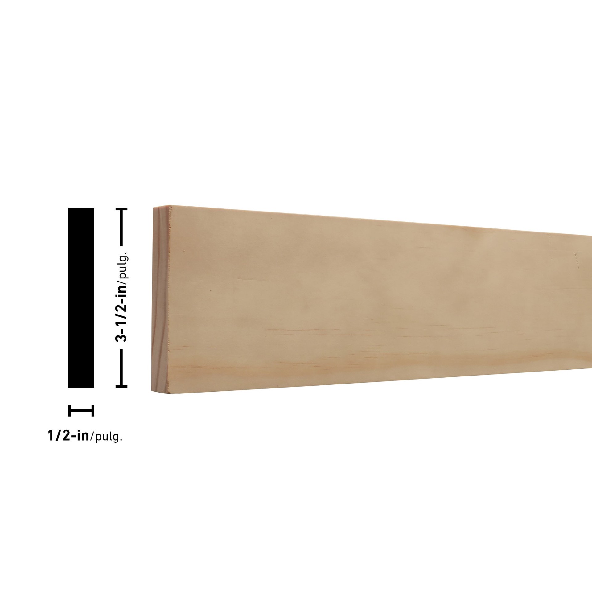 slide 4 of 5, RELIABILT 1/2-in x 4-in x 3-ft Select Pine Board, 1 ct