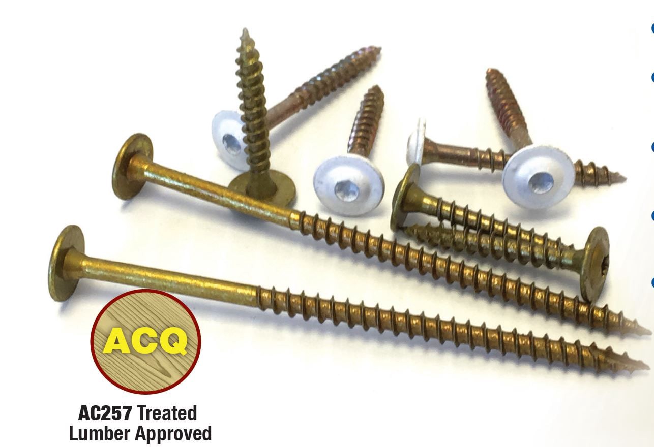 slide 4 of 6, GRK #8 x 1-1/2-in Polymer Interior Cabinet mounting screws ( 80 -Per Box ), 1 ct