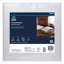 Project Source 10 -Pack 12-in x 12-in Foam Pouches