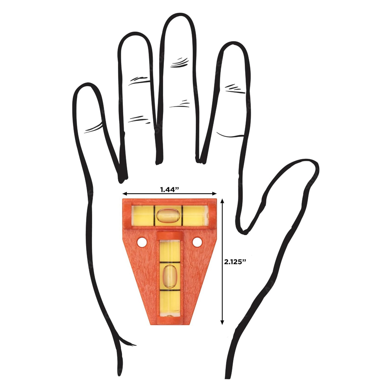 slide 3 of 4, Johnson Level Plastic 6.75-in 2 Vial Cross check level, 1 ct