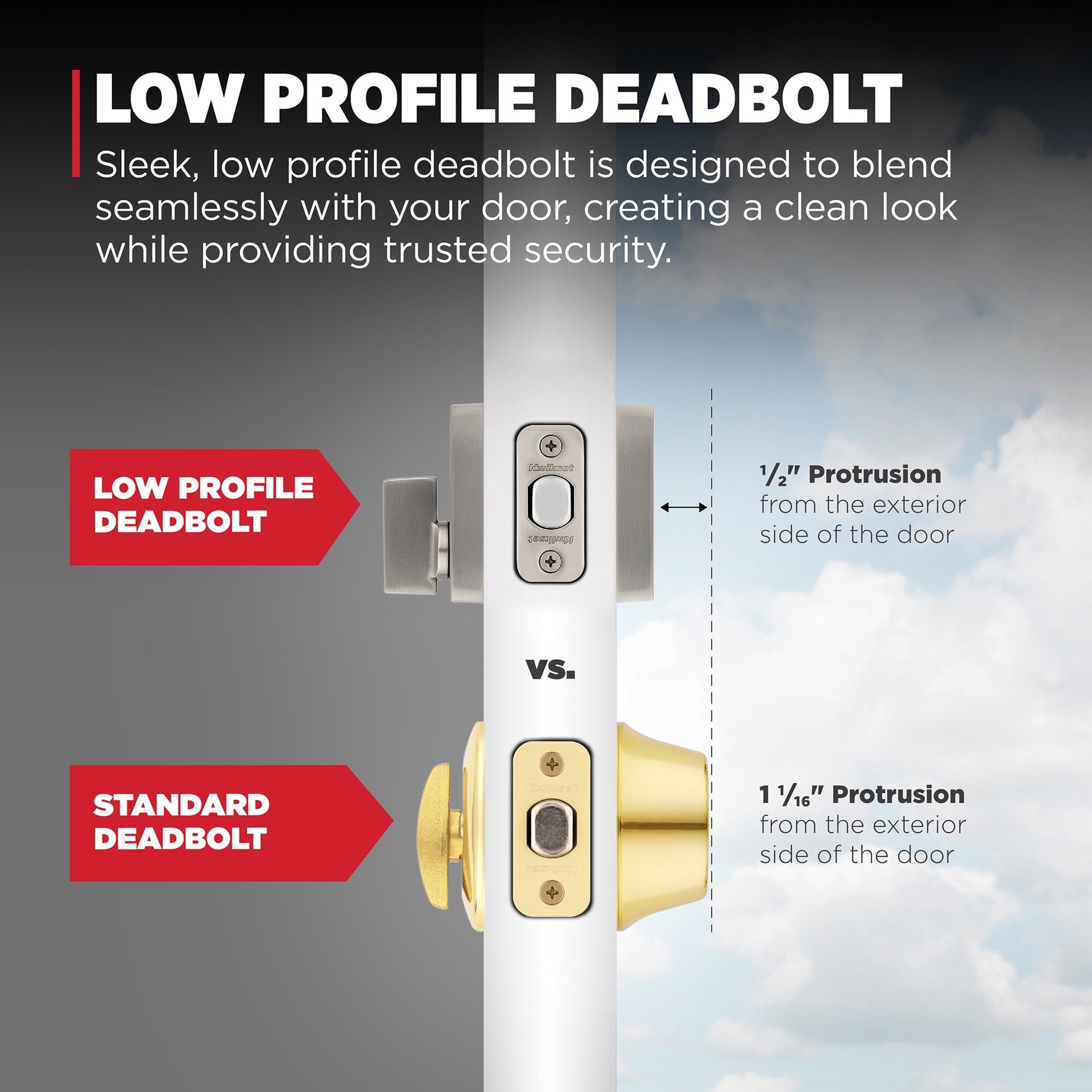 slide 4 of 6, Kwikset Signature Series Downtown Satin Nickel Single Cylinder Deadbolt ft. SmartKey Security, 1 ct