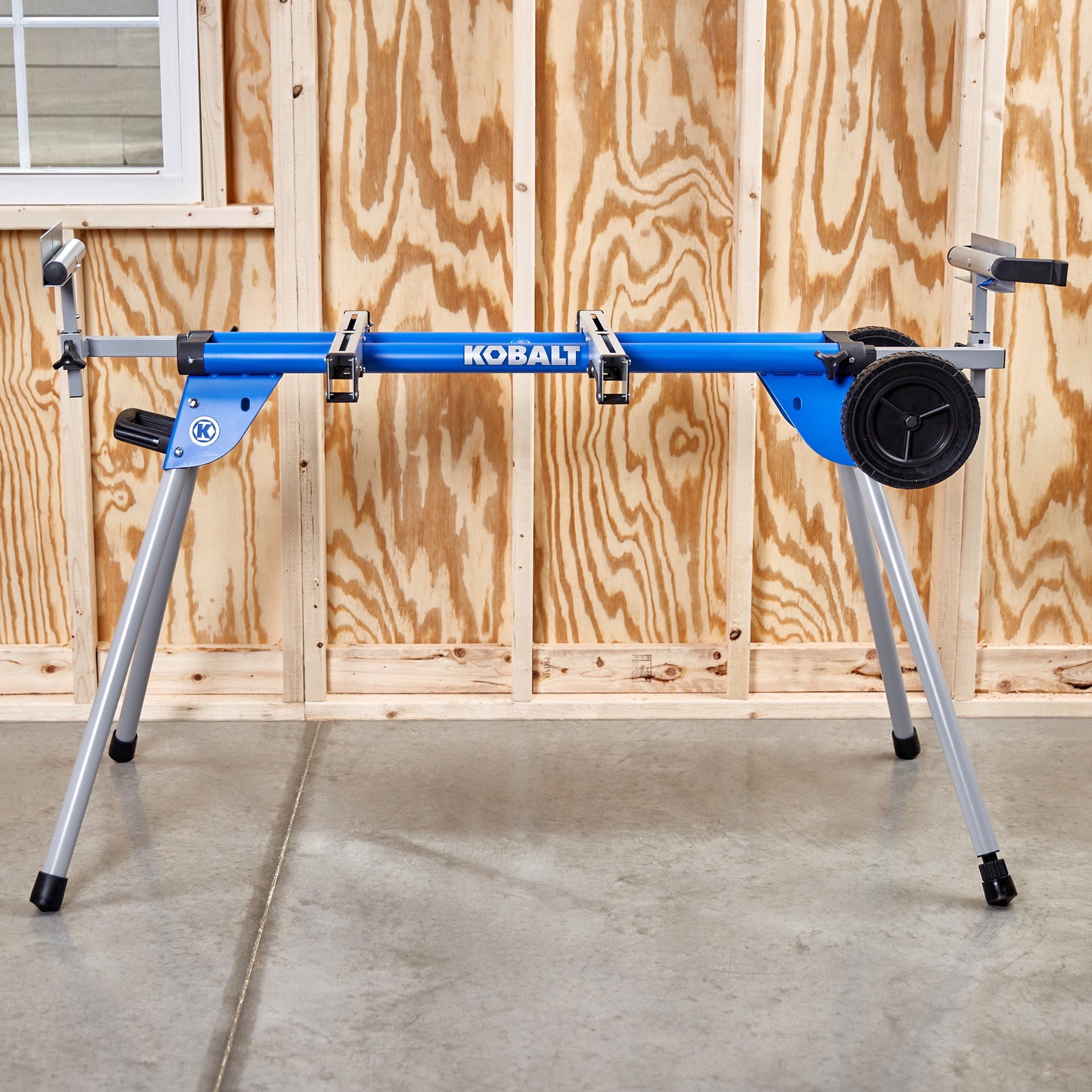 slide 3 of 4, Kobalt Steel Adjustable Rolling Miter Saw Stand, 1 ct