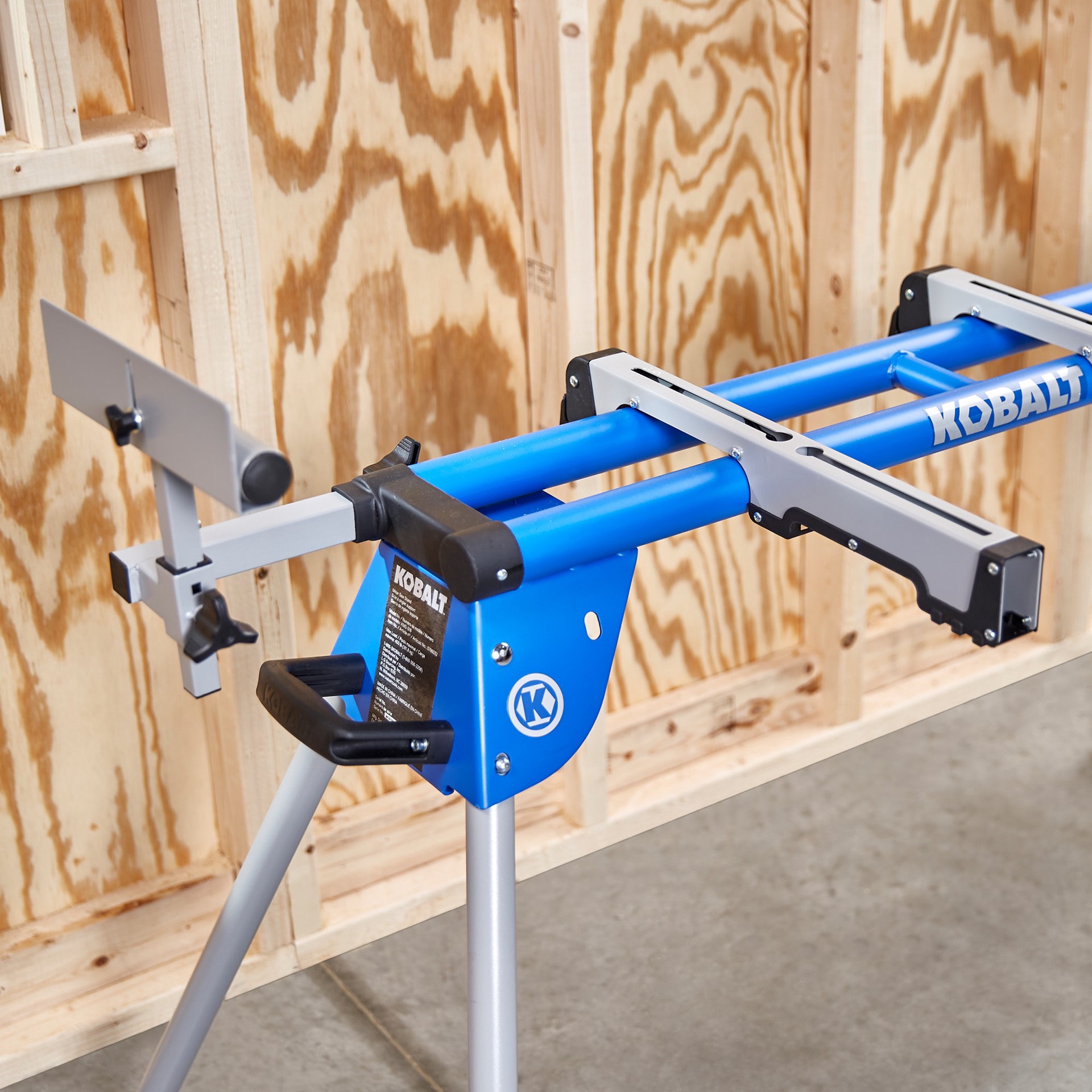 slide 4 of 4, Kobalt Steel Adjustable Rolling Miter Saw Stand, 1 ct