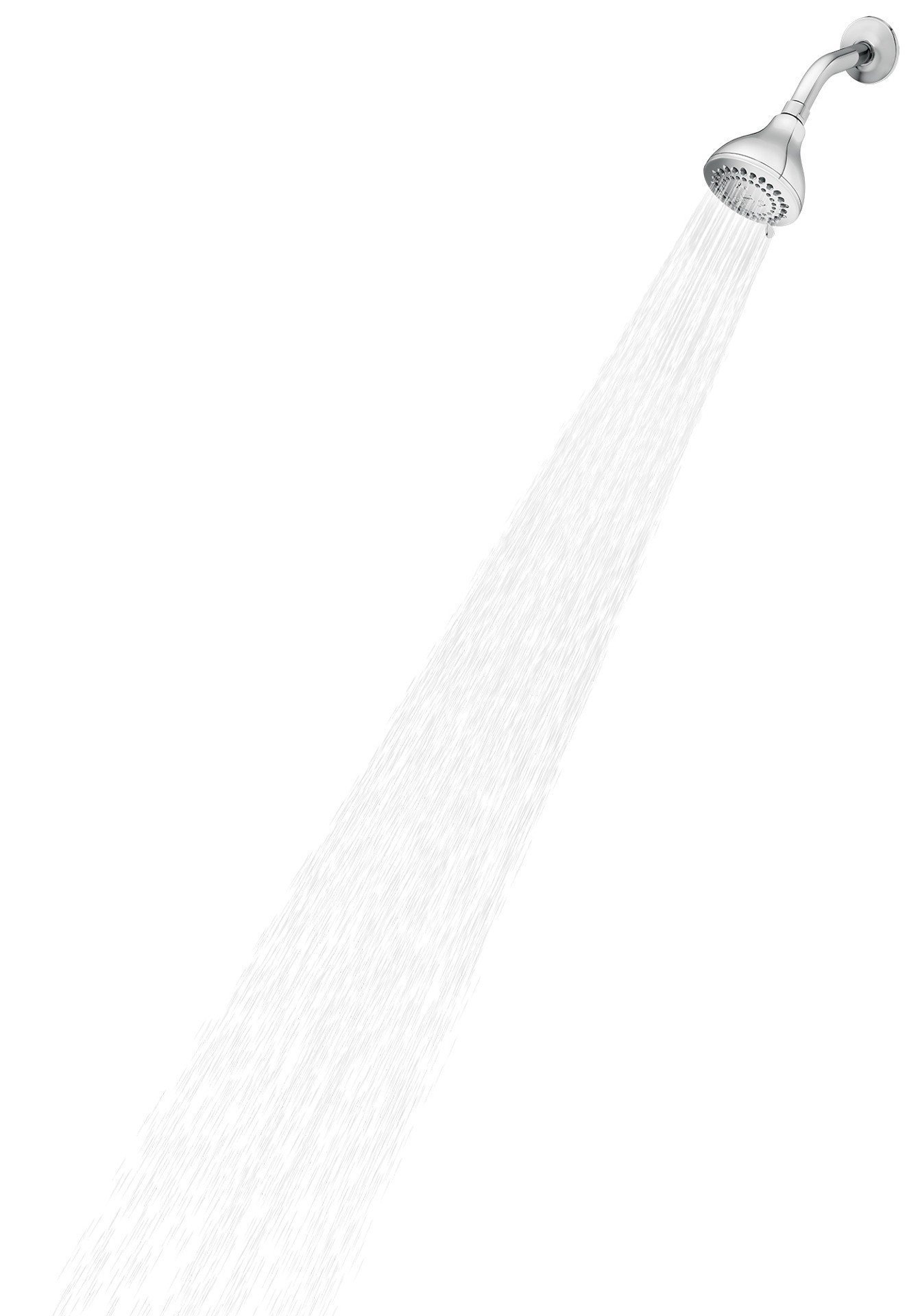 slide 4 of 5, Moen Adler 4.0 -Spray Chrome 3.5-in Round Shower Head 1.75 GPM, 1 ct