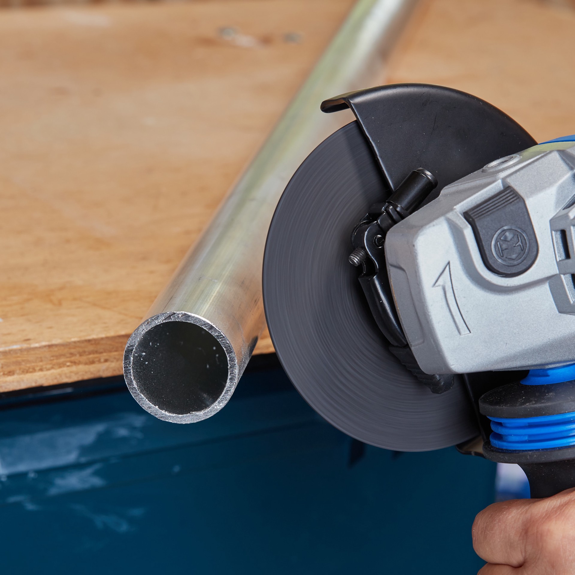 slide 5 of 6, Kobalt 5-in 24-volt Paddle Switch Brushless Cordless Angle grinder, 1 ct