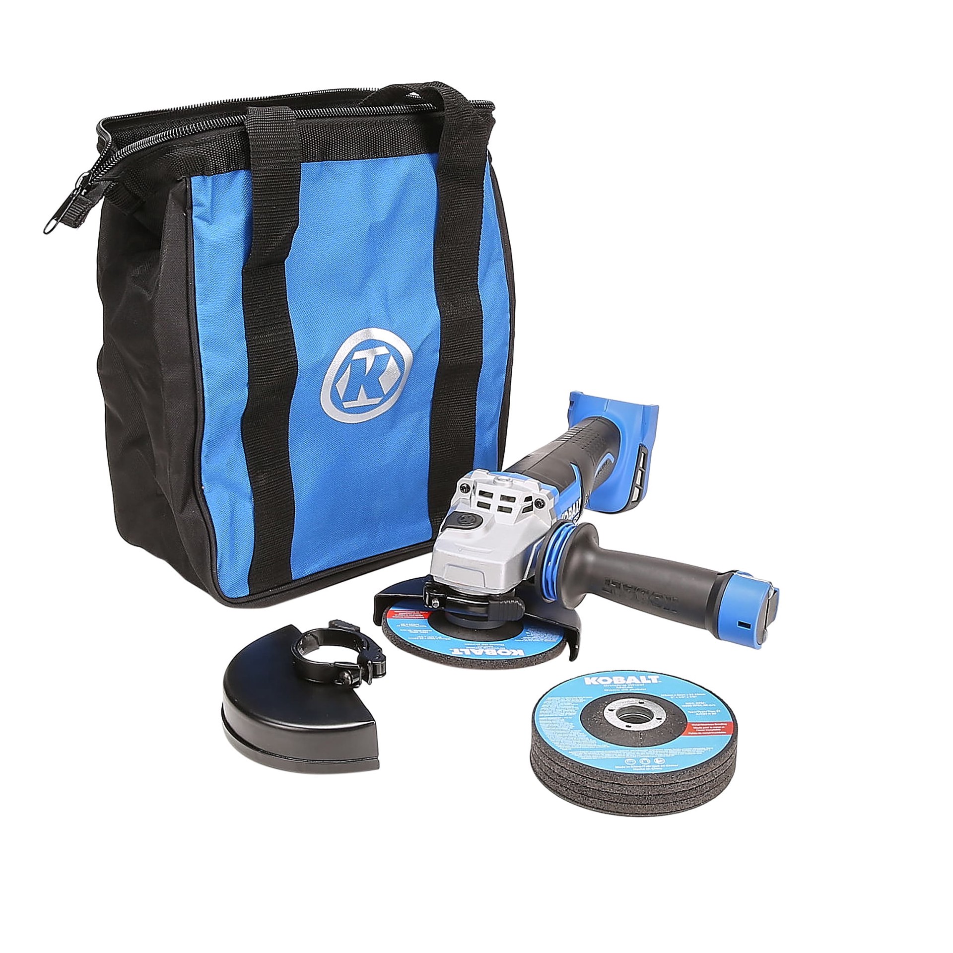 slide 6 of 6, Kobalt 5-in 24-volt Paddle Switch Brushless Cordless Angle grinder, 1 ct